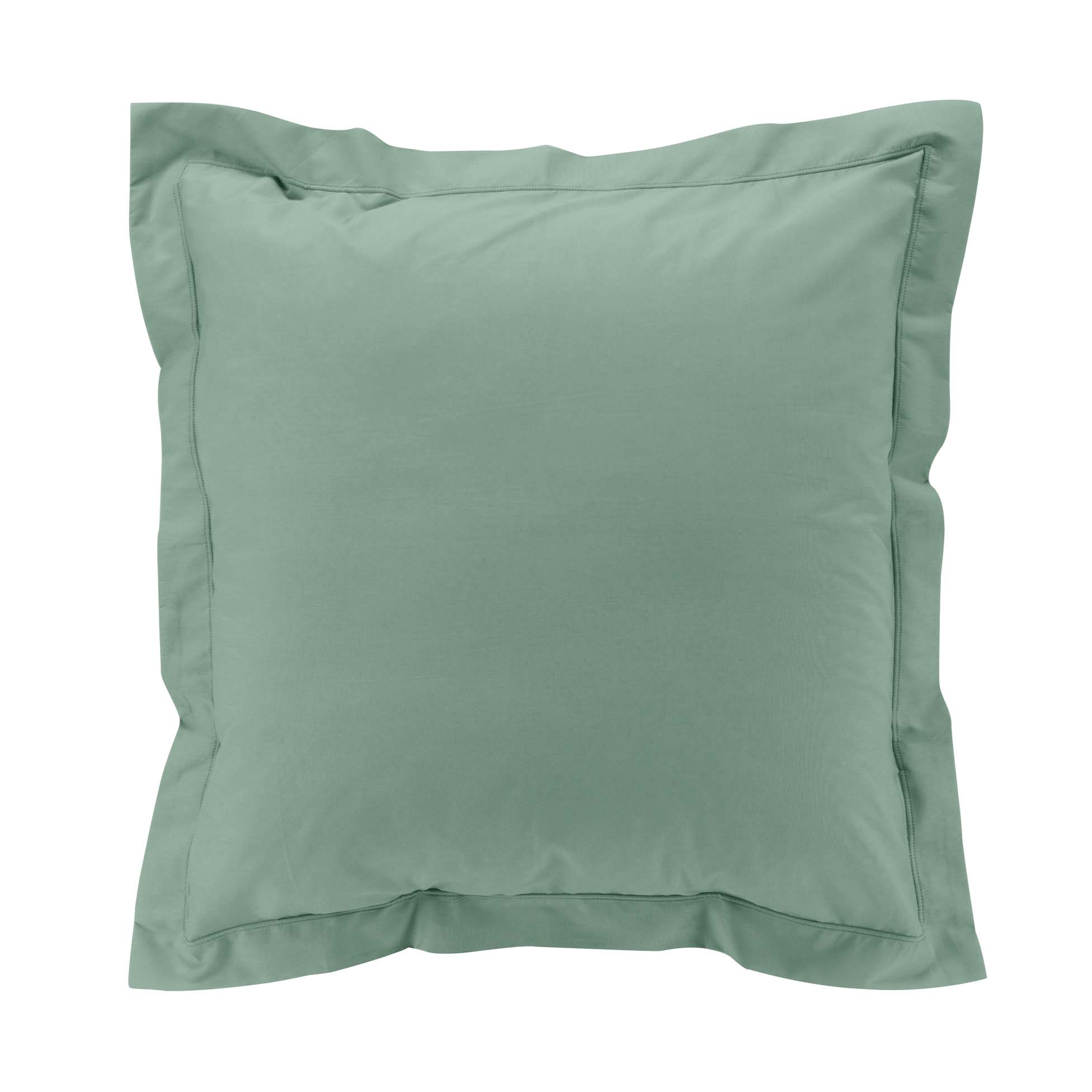 Taie d oreiller 63 x 63 cm Percale de coton tilleul