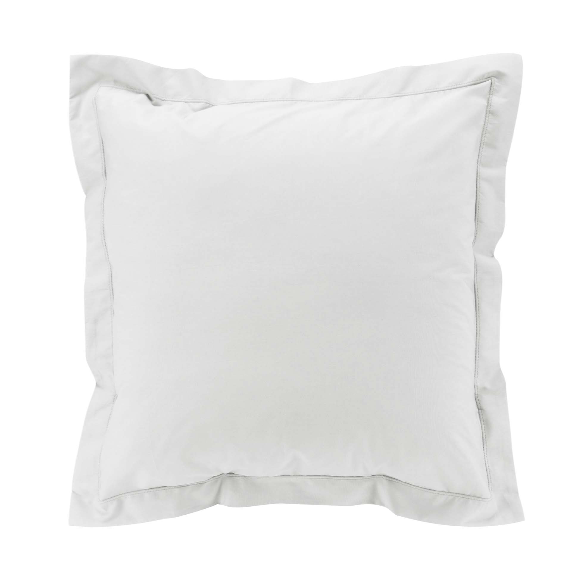 Taie d oreiller 63 x 63 cm Percale de coton blanc