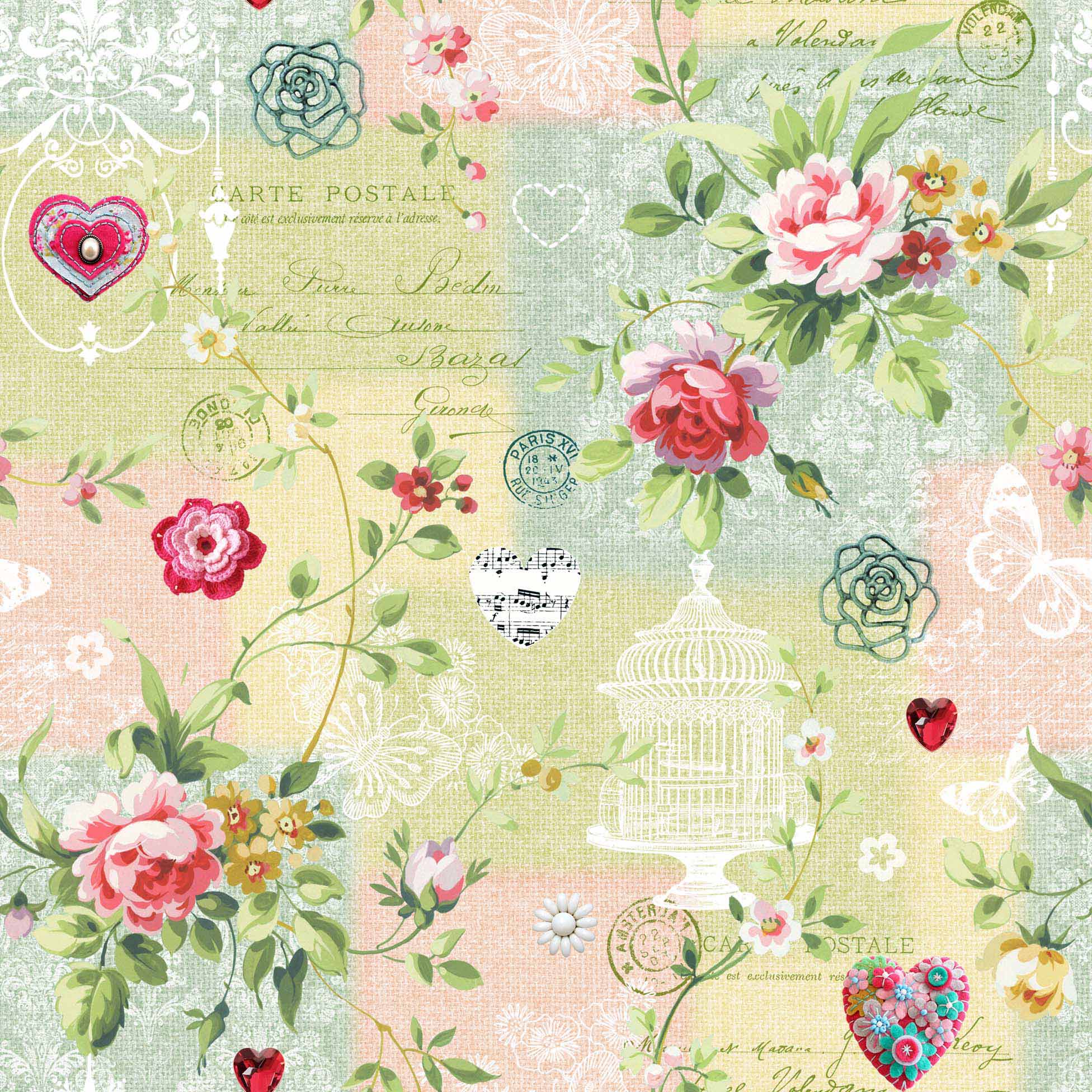 Nappe Toile cirée au mètre Celestine