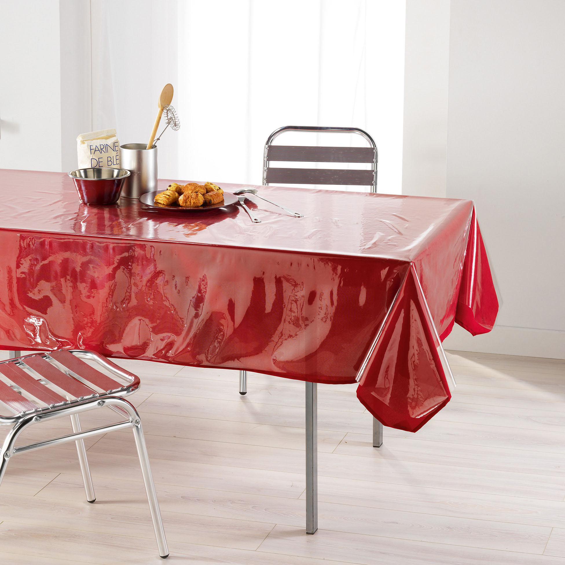 Toile cire nappe de protection  rectangle