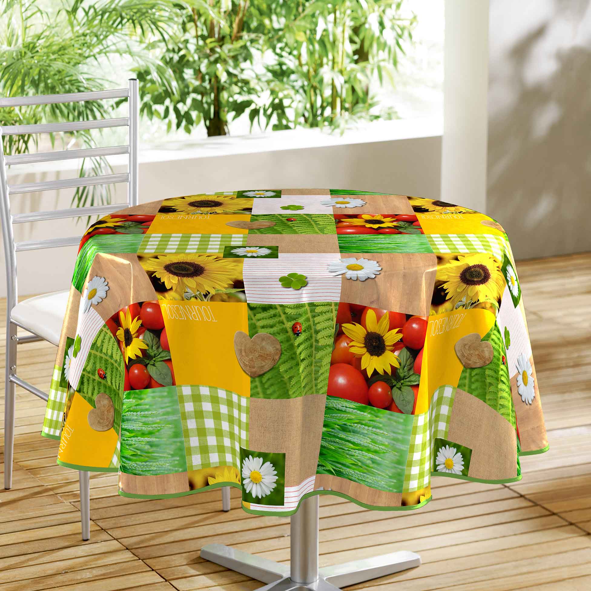 Nappe ronde Patchfleur