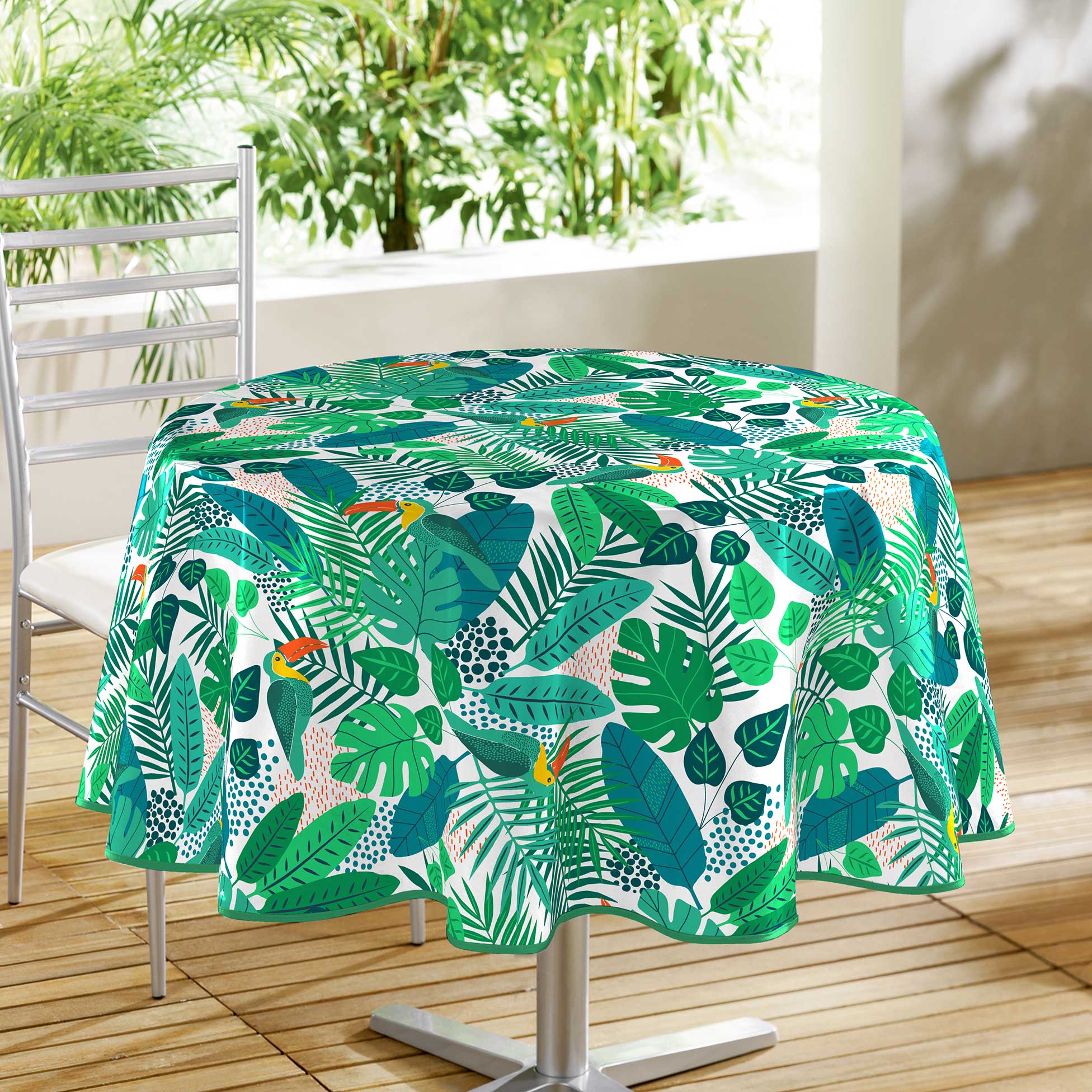 Nappe ronde Carlita le toucan