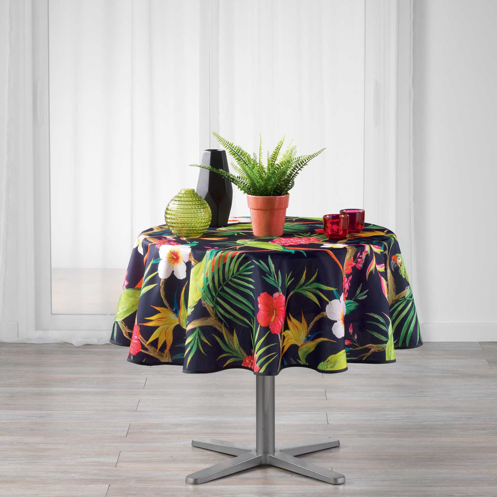 Nappe Tropicoco prune 180 cm