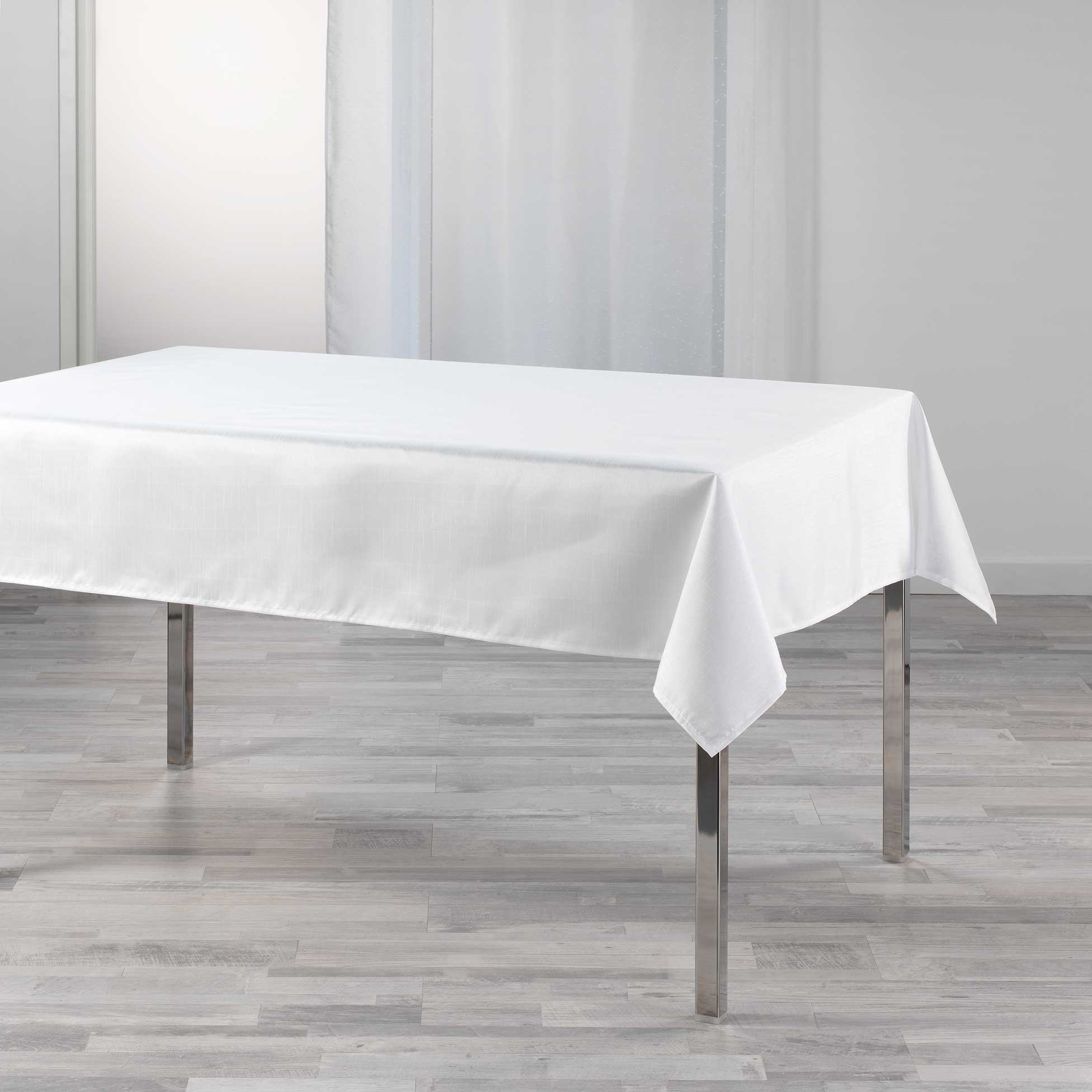 Nappe 140x240cm Shana blanc