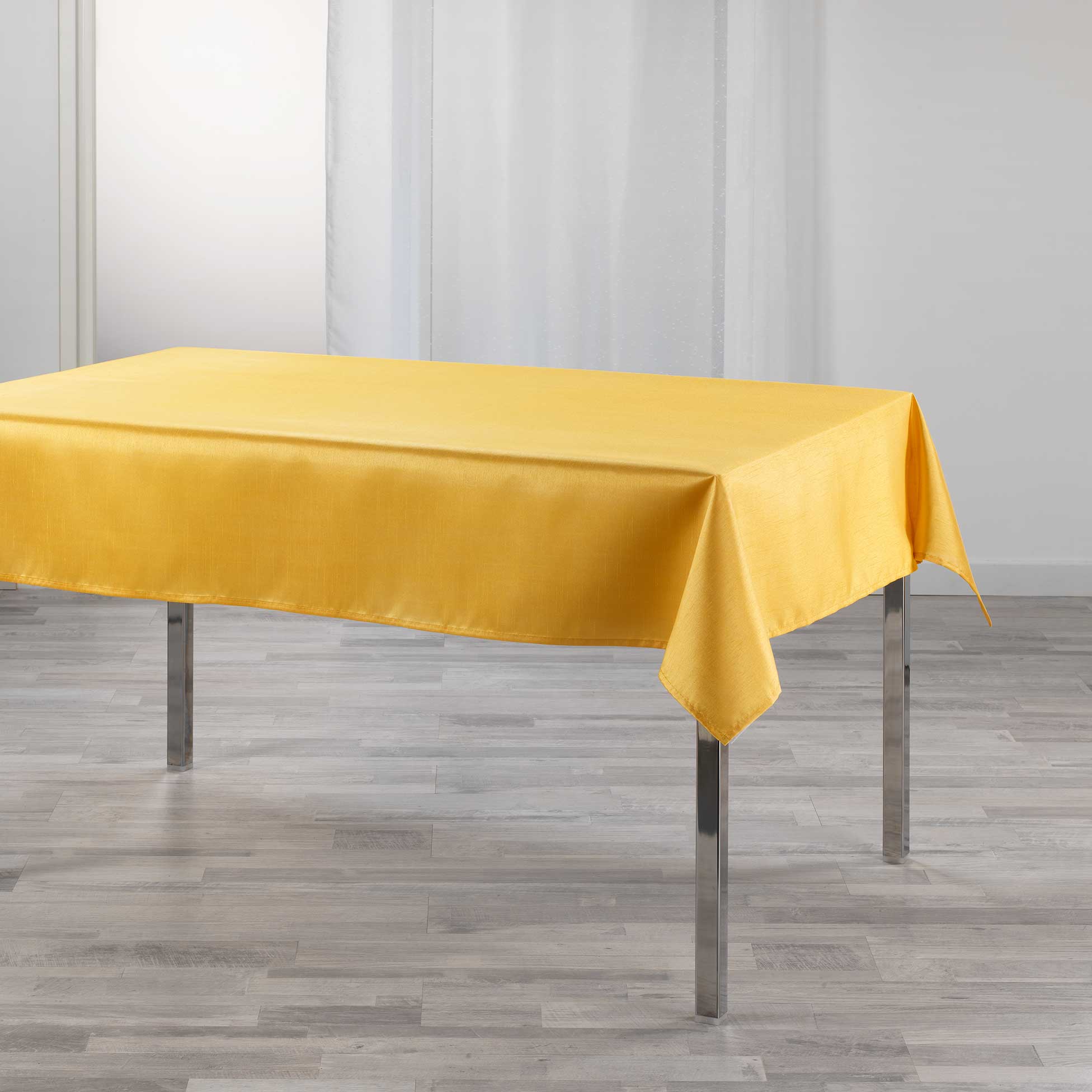 Nappe 140x240cm Shana moutarde