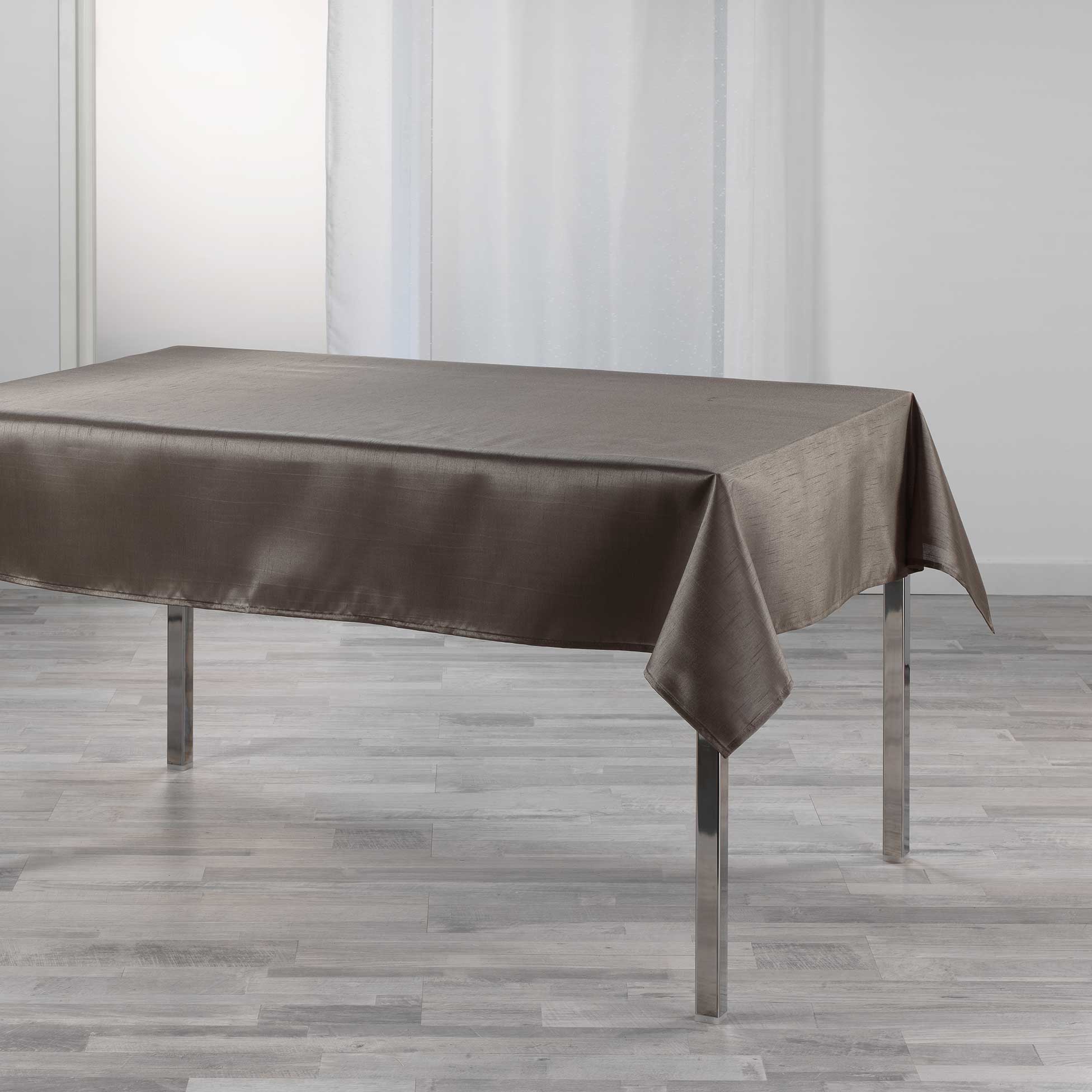 Nappe 140x240cm Shana noisette