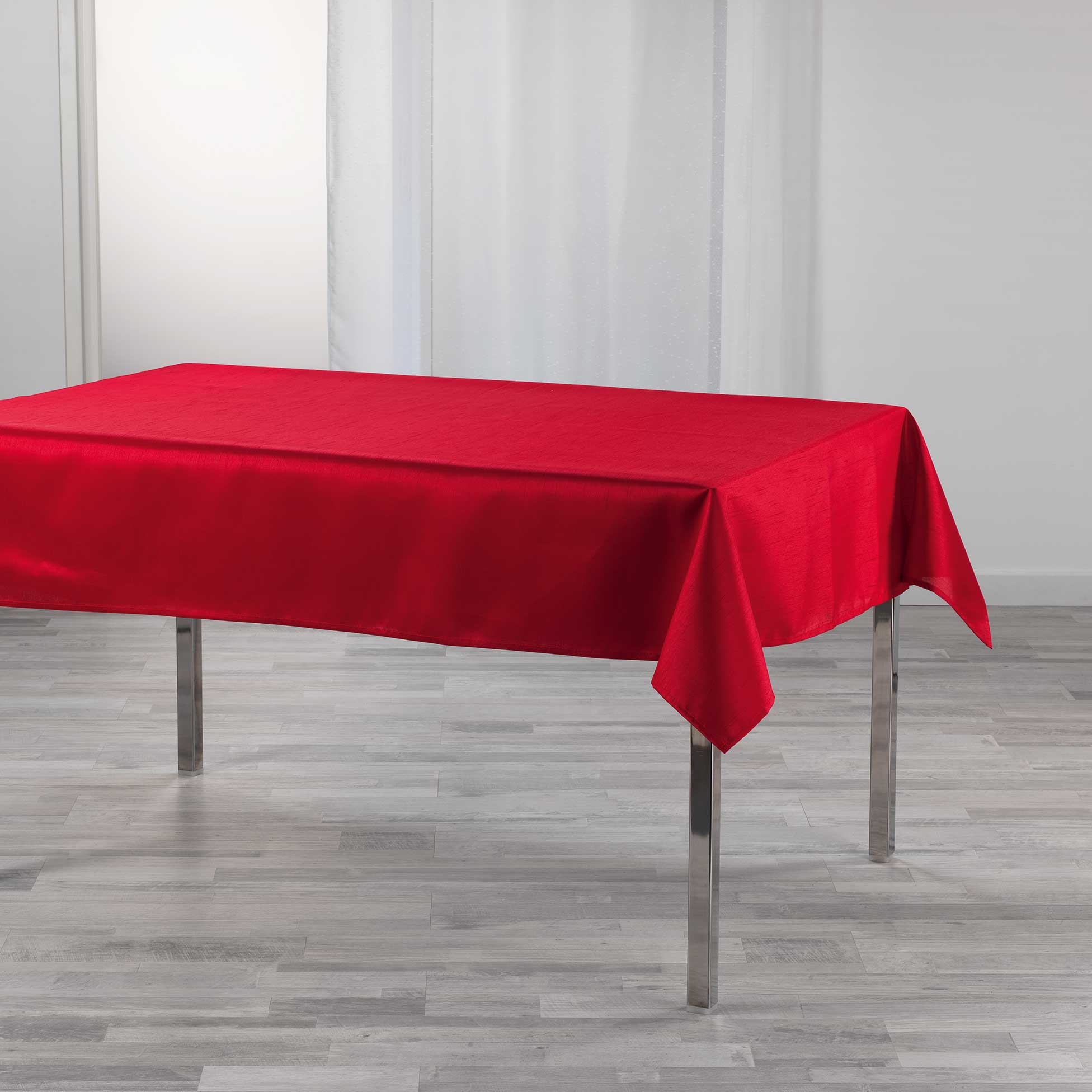 Nappe 140x240cm Shana rouge