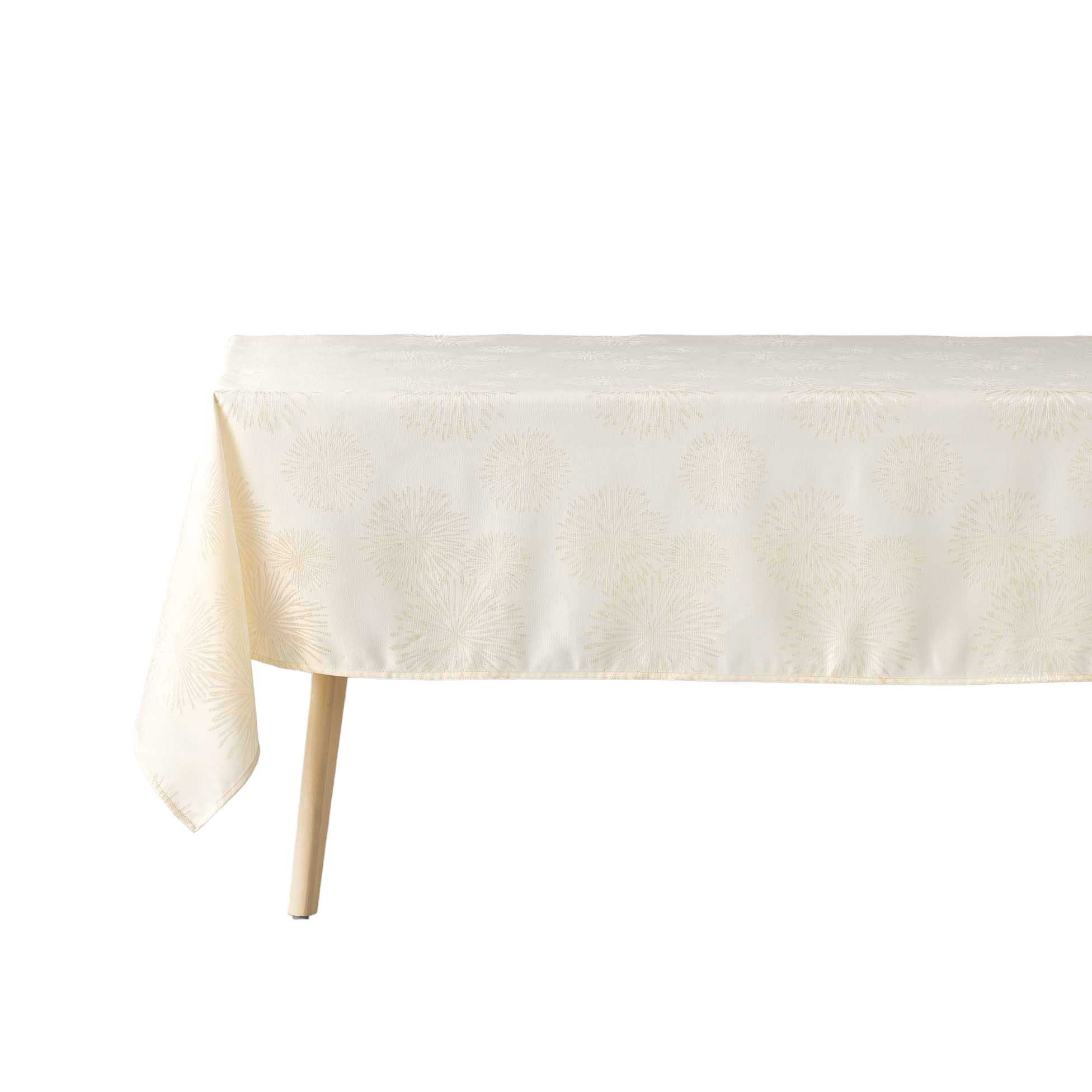 Nappe jacquard 140 x 300 cm Arti beige/or