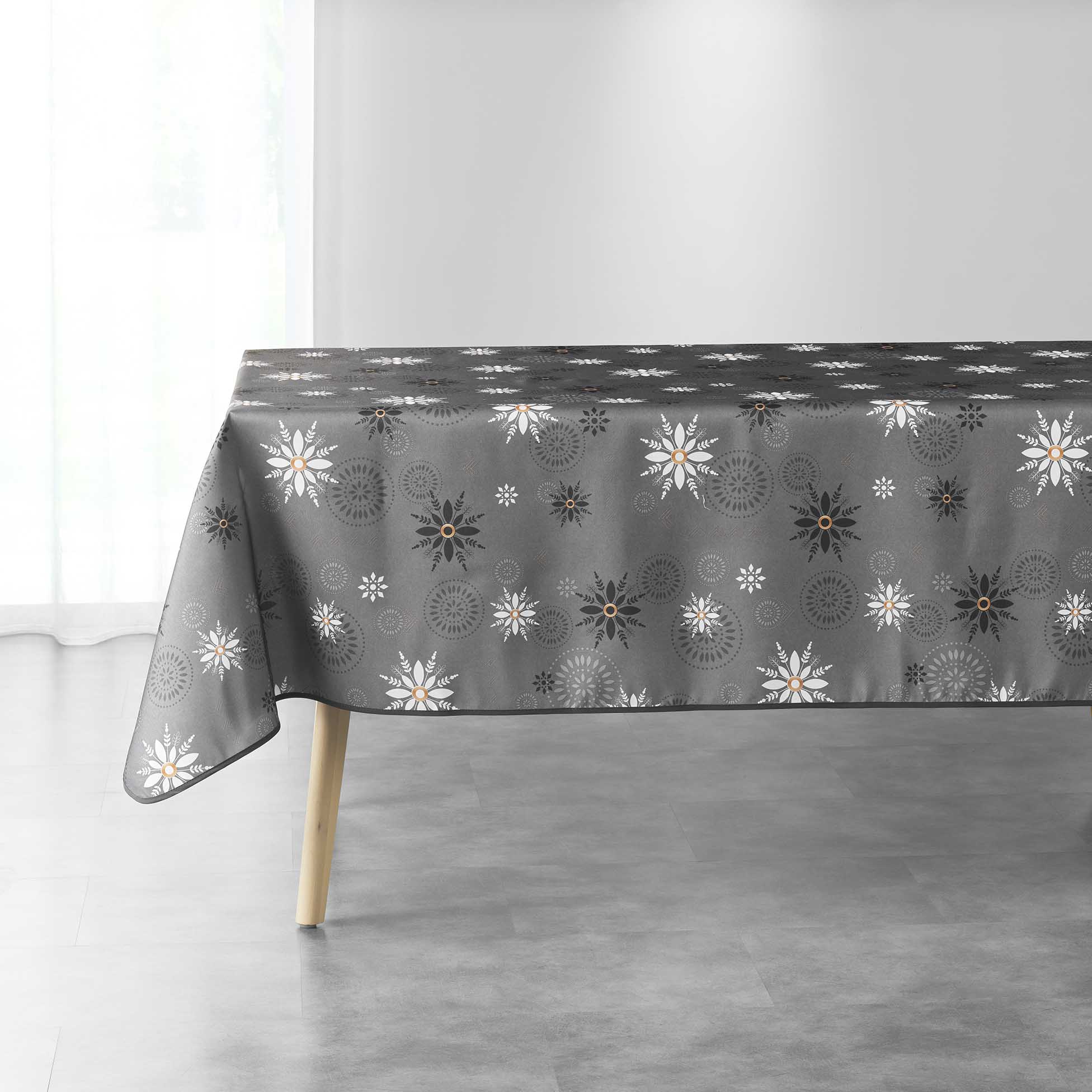 Nappe rectangle 150 x 240 cm L'enchante anthracite