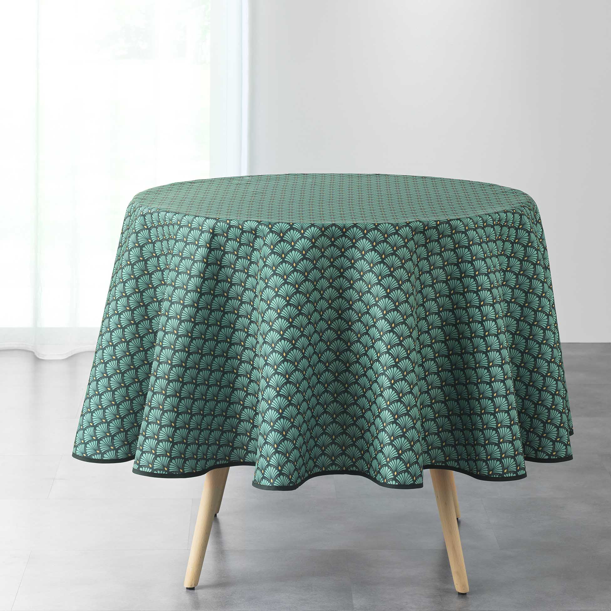 Nappe ronde 180 cm Artchic vert