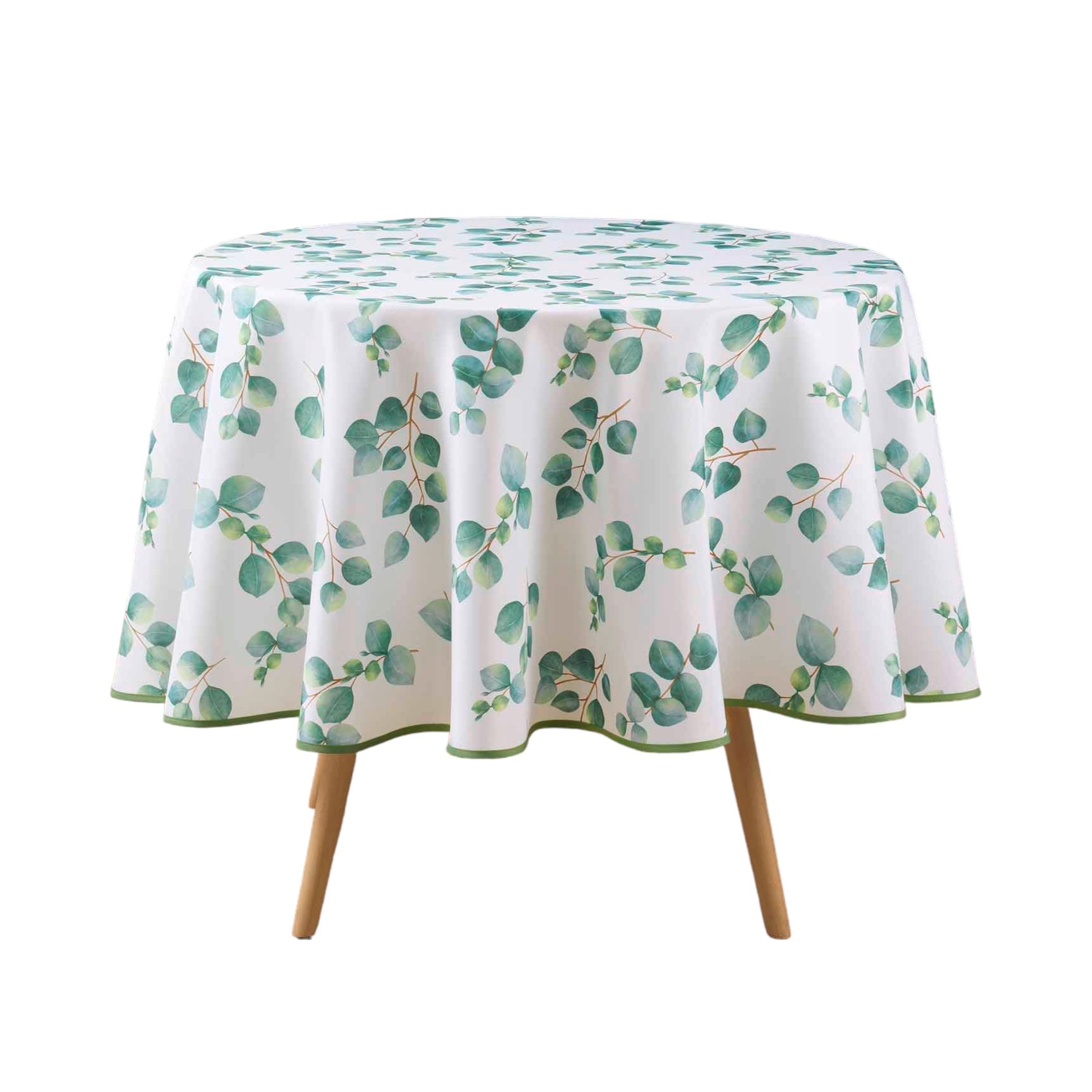 Nappe ronde 180 cm Feuilles leandre