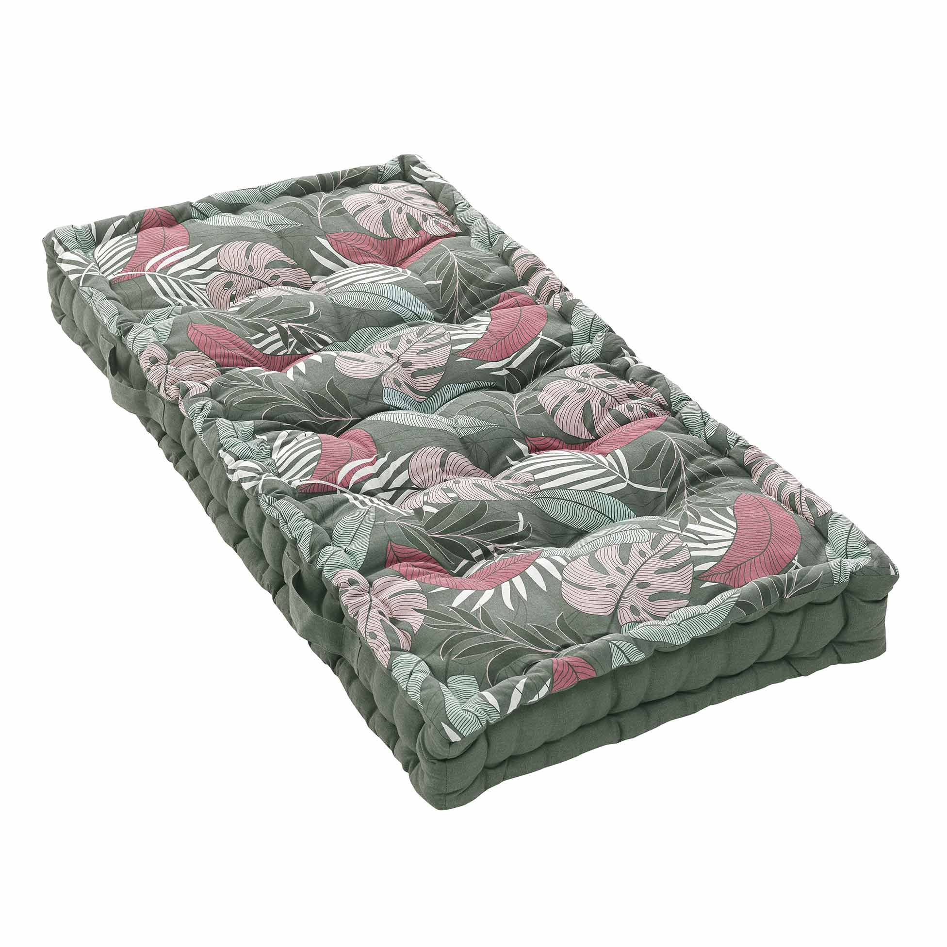 Coussin de Palette matelass Feuilles Tropicales