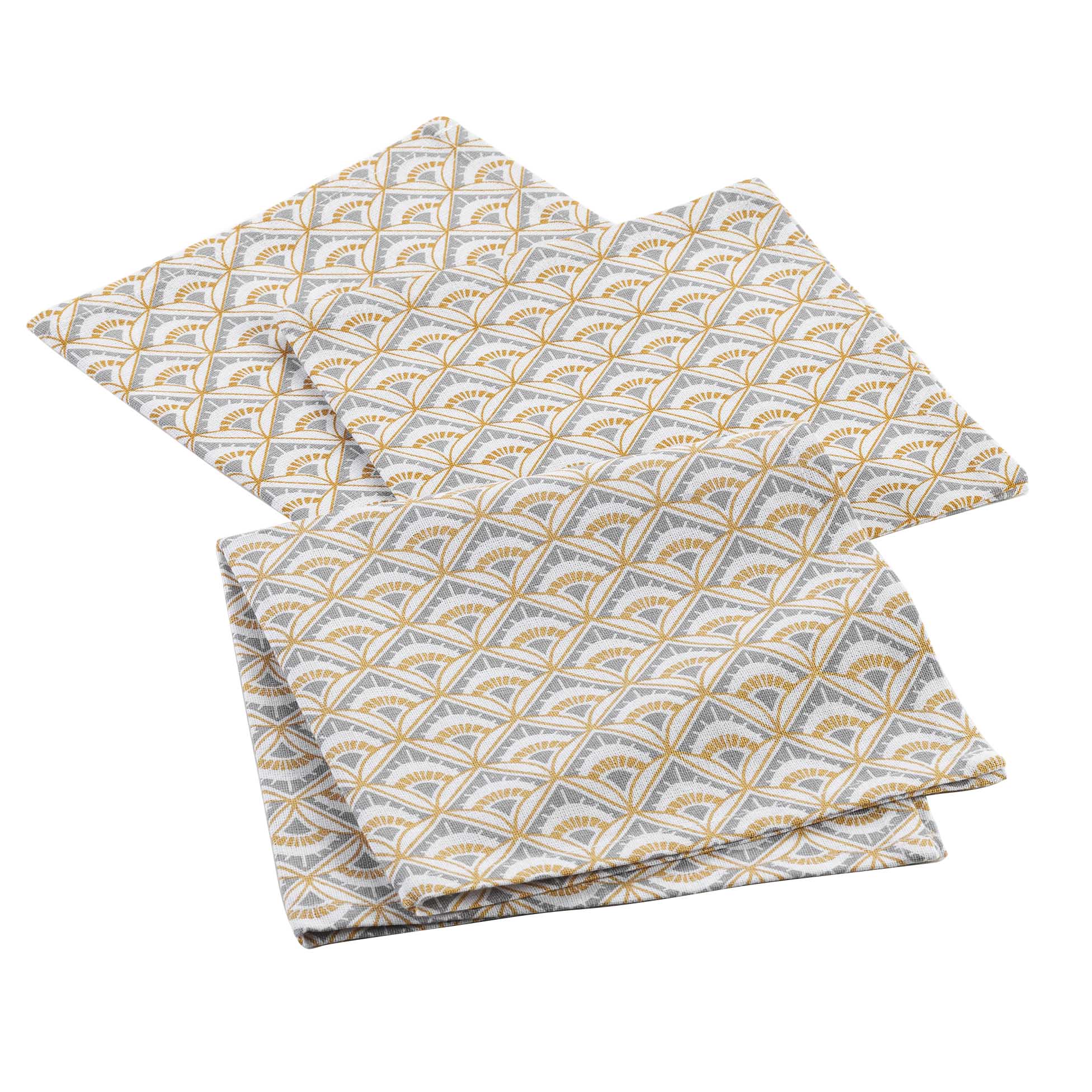 3 Serviettes de table coton Meridienne