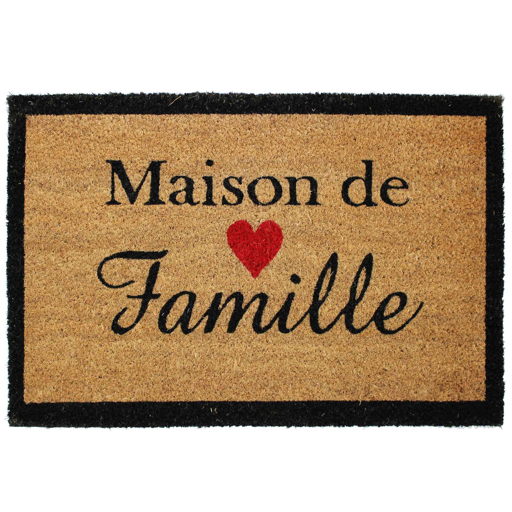 Paillasson coco imprim Maison de Famille