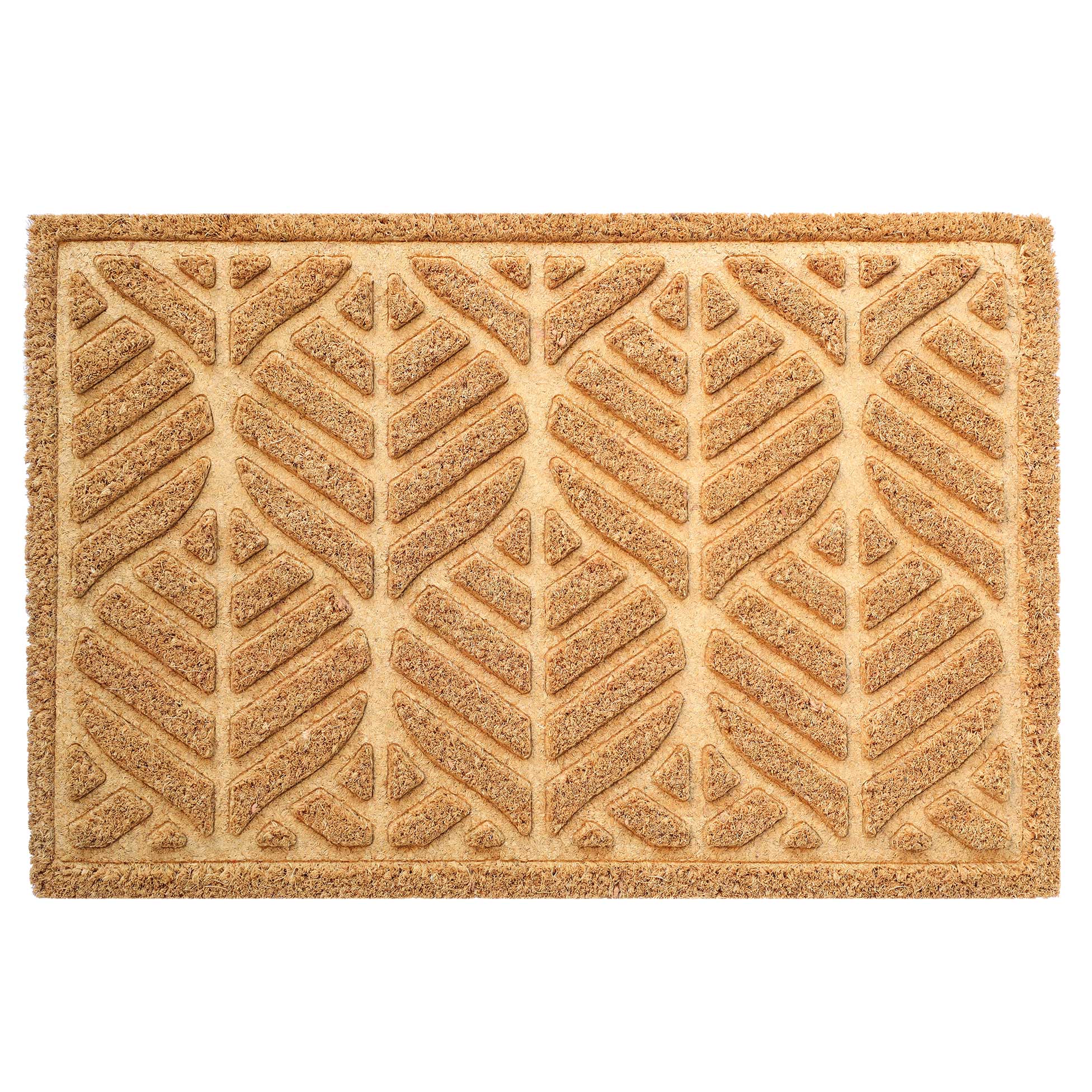 Paillasson coco frappe 40 x 60 cm Palmette