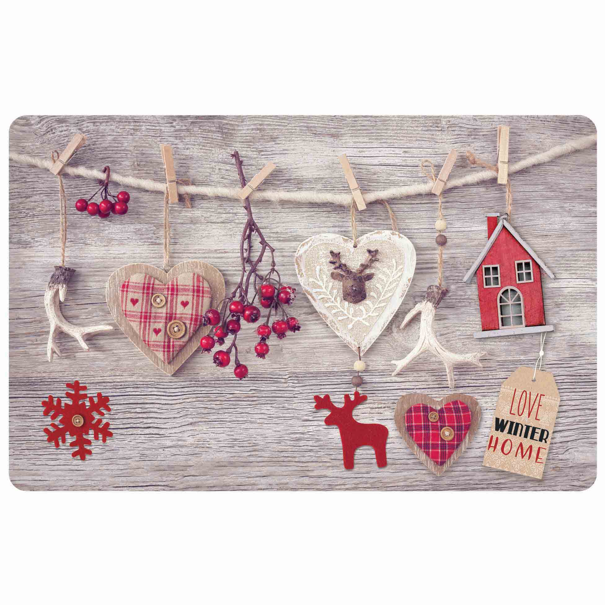 Set de table opaque Love Winter Home