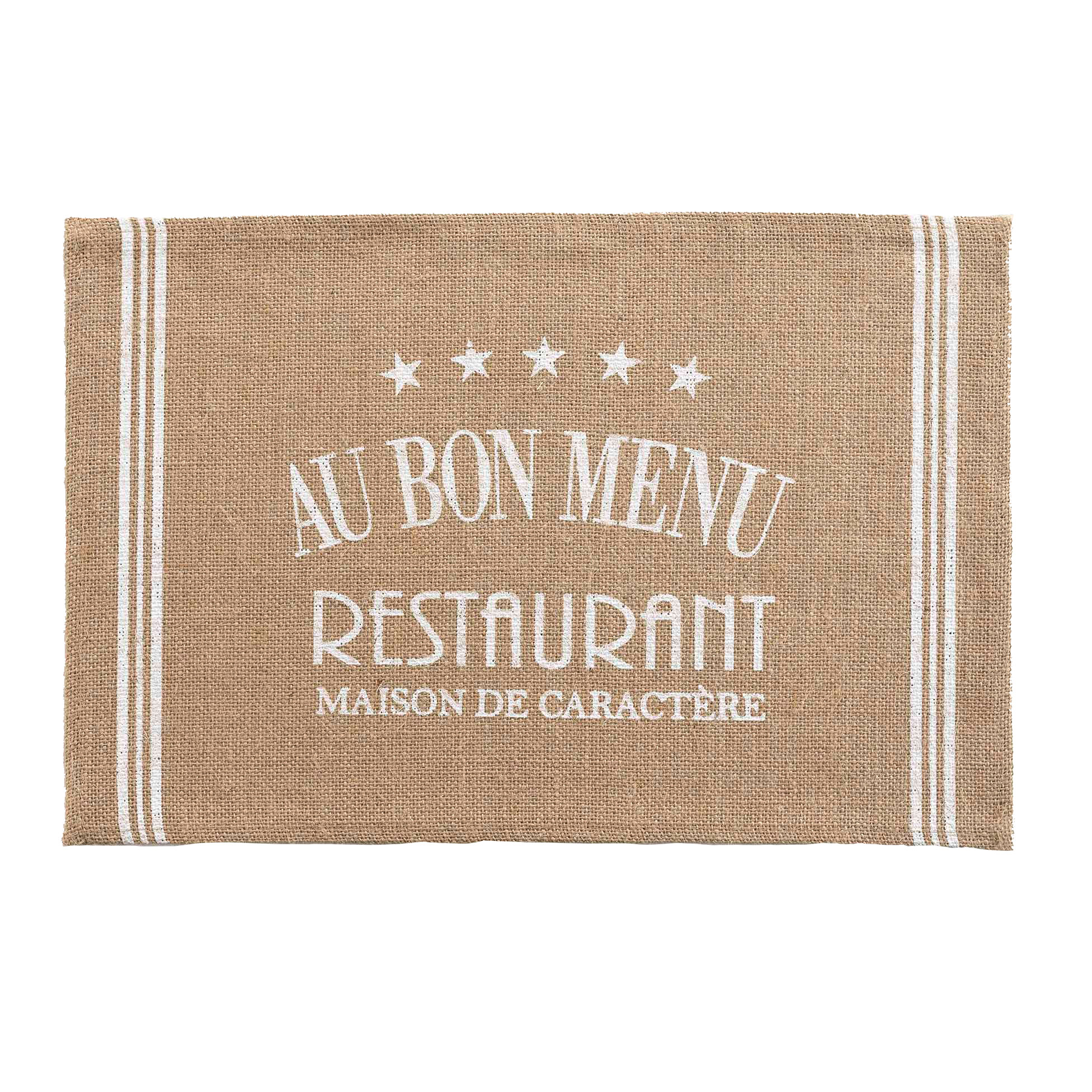 Set de table jute Au bon menu
