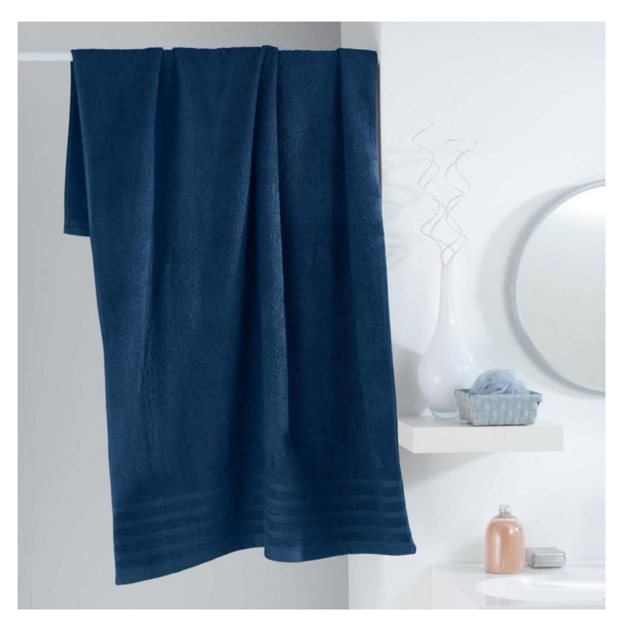 Drap de bain 90 x 150 cm Vitamine bleu nuit