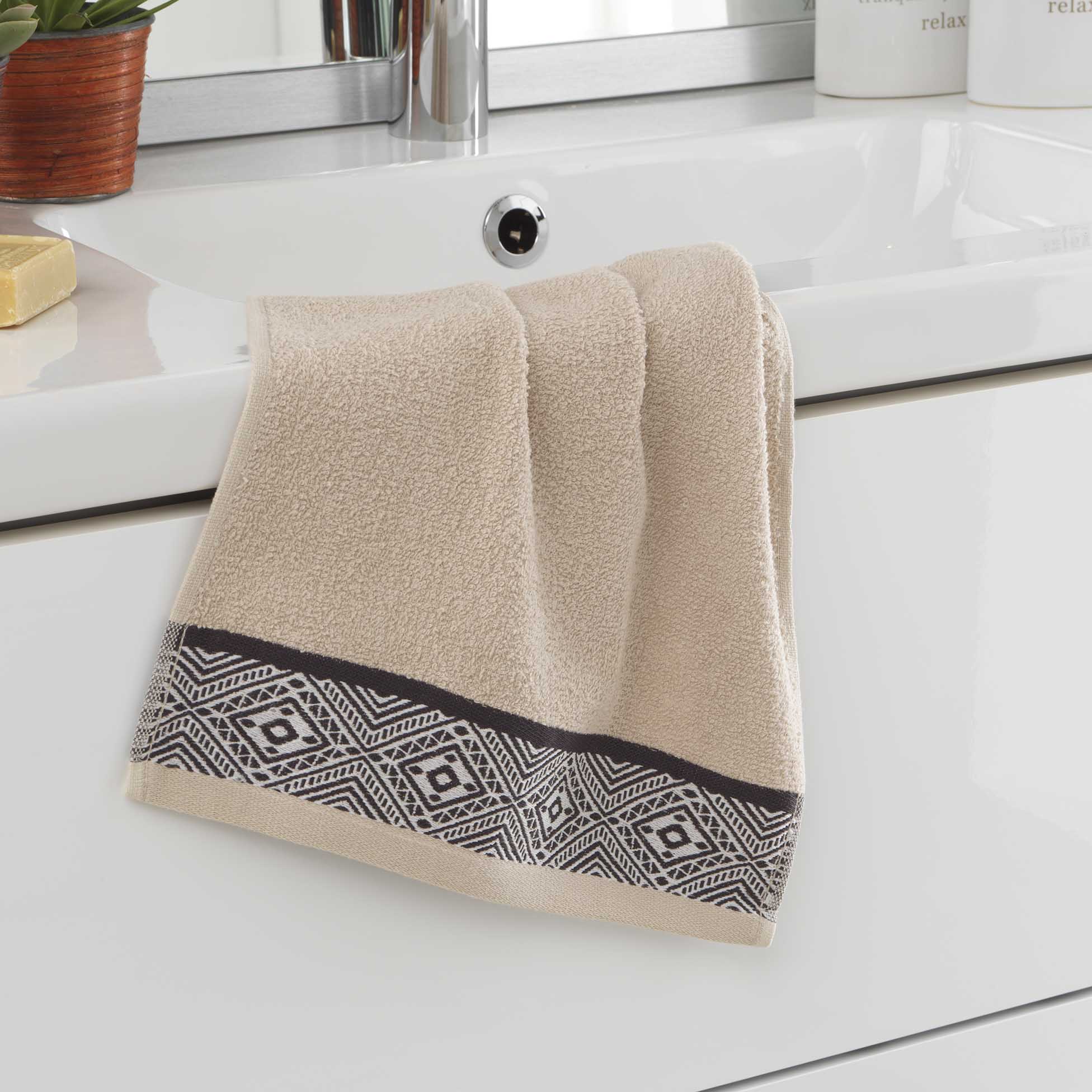 Serviette de toilette invite Collection Ethnic Estebane