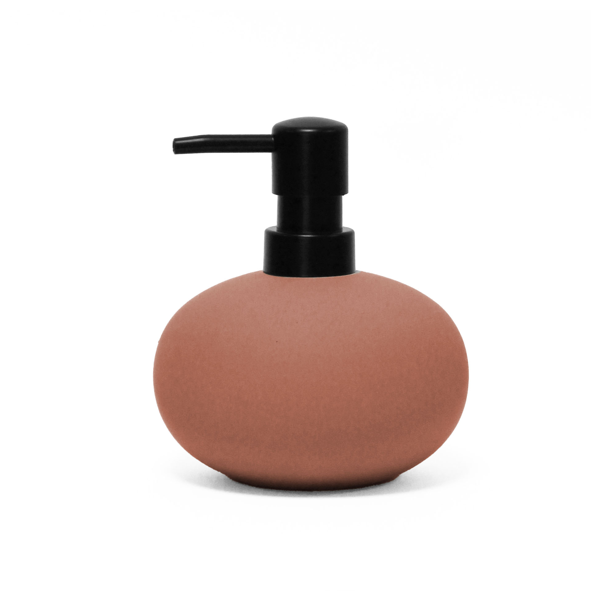 Distributeur de savon en gres 12 cm Mambos terracotta