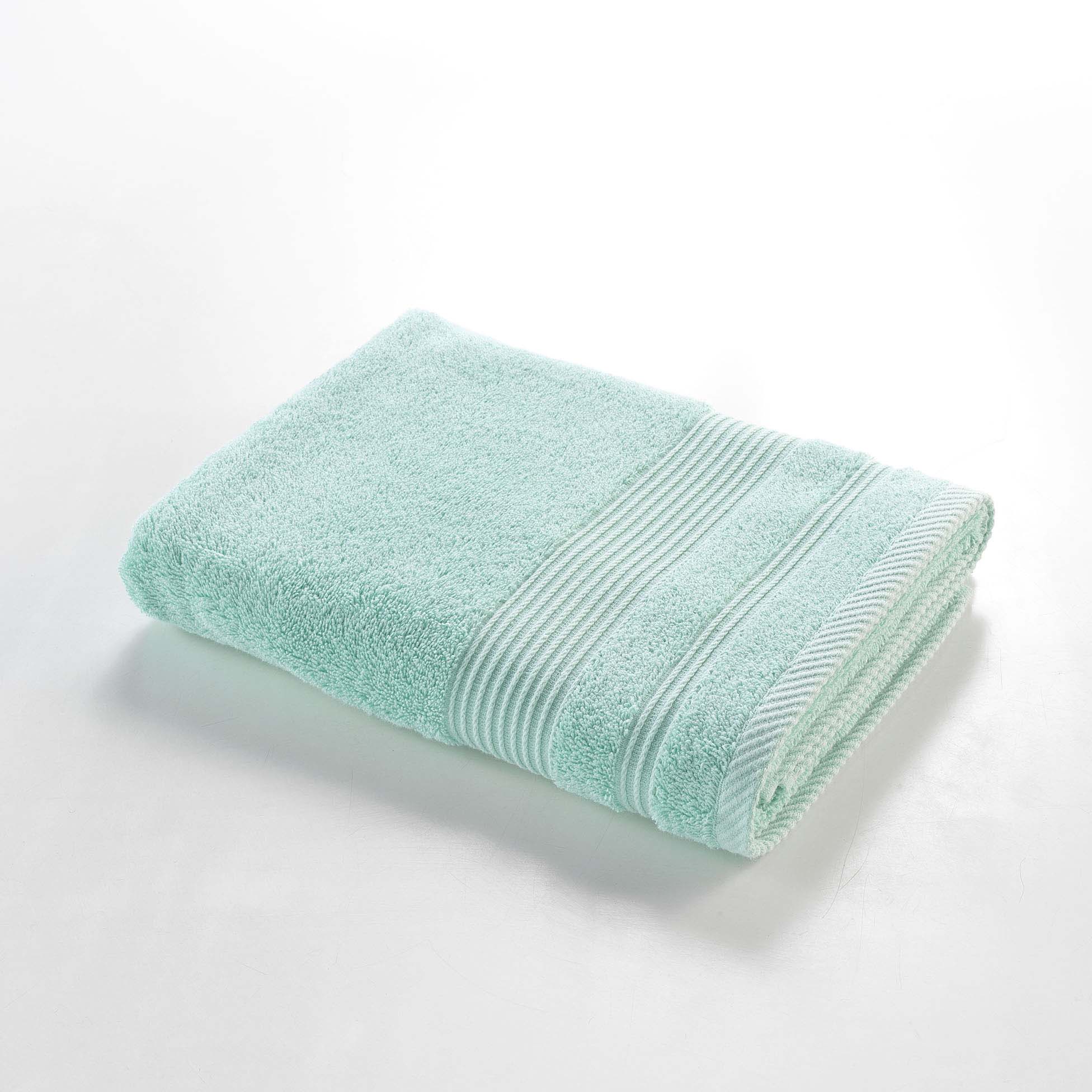 Serviette ou drap de douche 70 x 130 cm Tendresse vert d eau