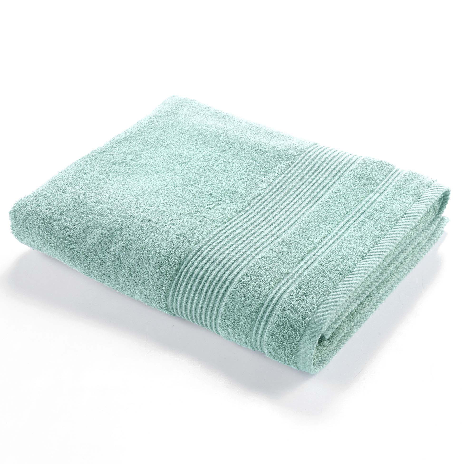 Serviette ou drap de bain 90 x 150 cm Tendresse vert d eau
