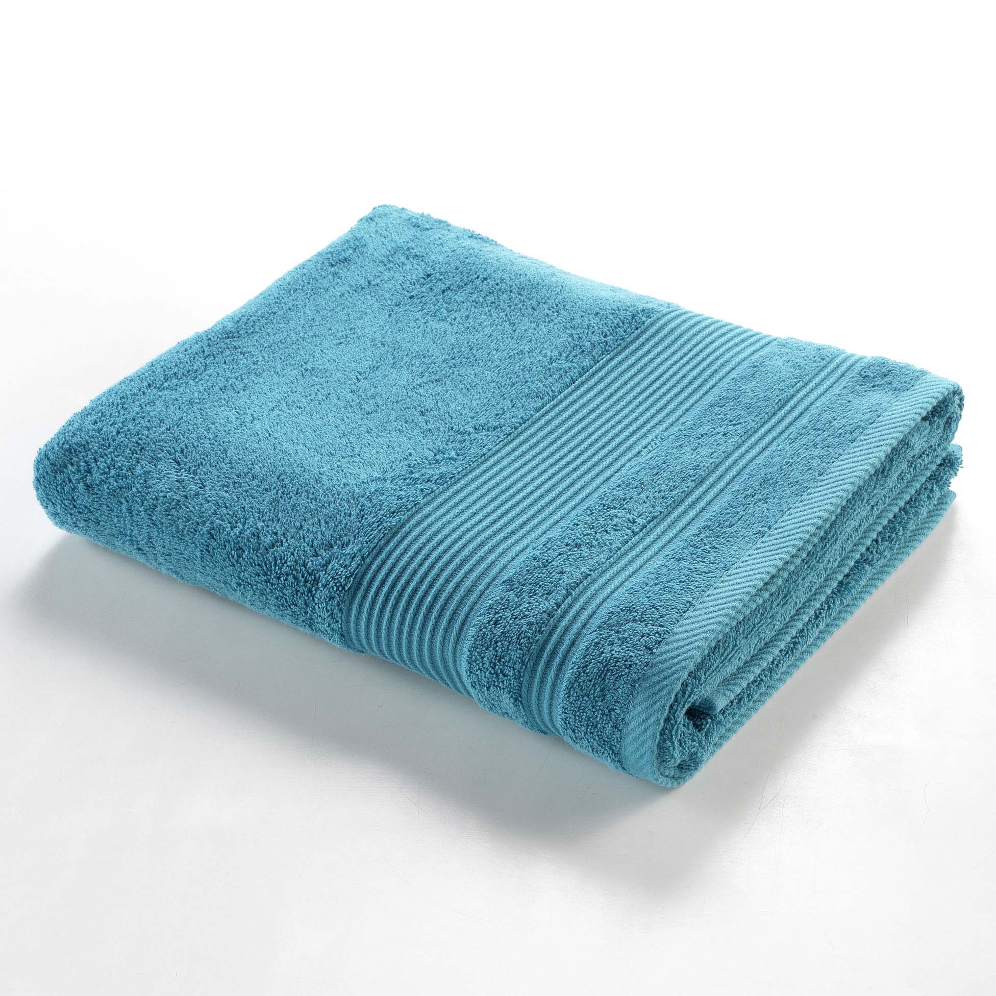 Serviette ou drap de bain 90 x 150 cm Tendresse bleu