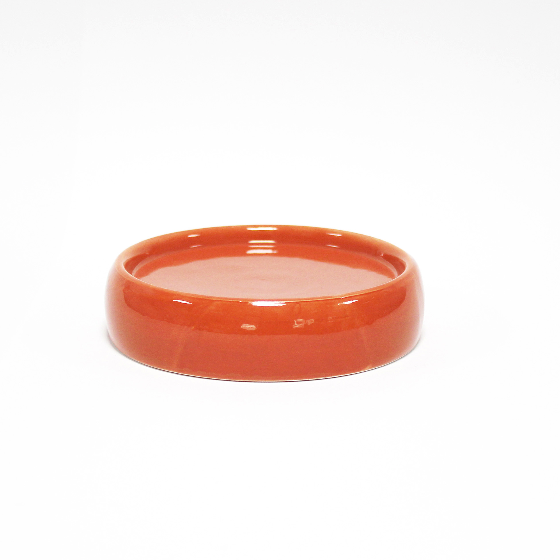 Porte savon en ceramique 3.5 x 10 cm Bulleas terracotta