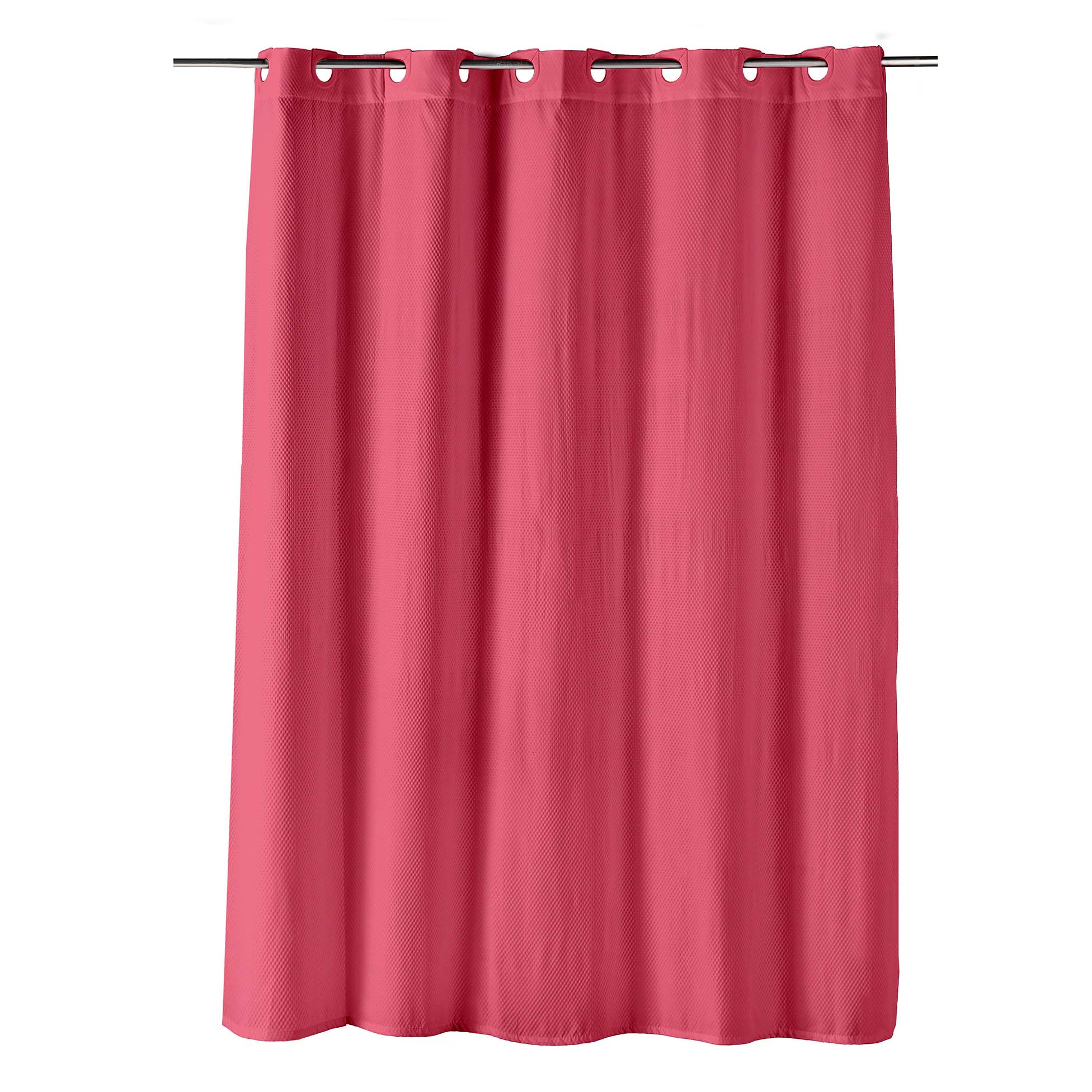 Rideau de douche clipsable 180 x 200 cm Dotty framboise