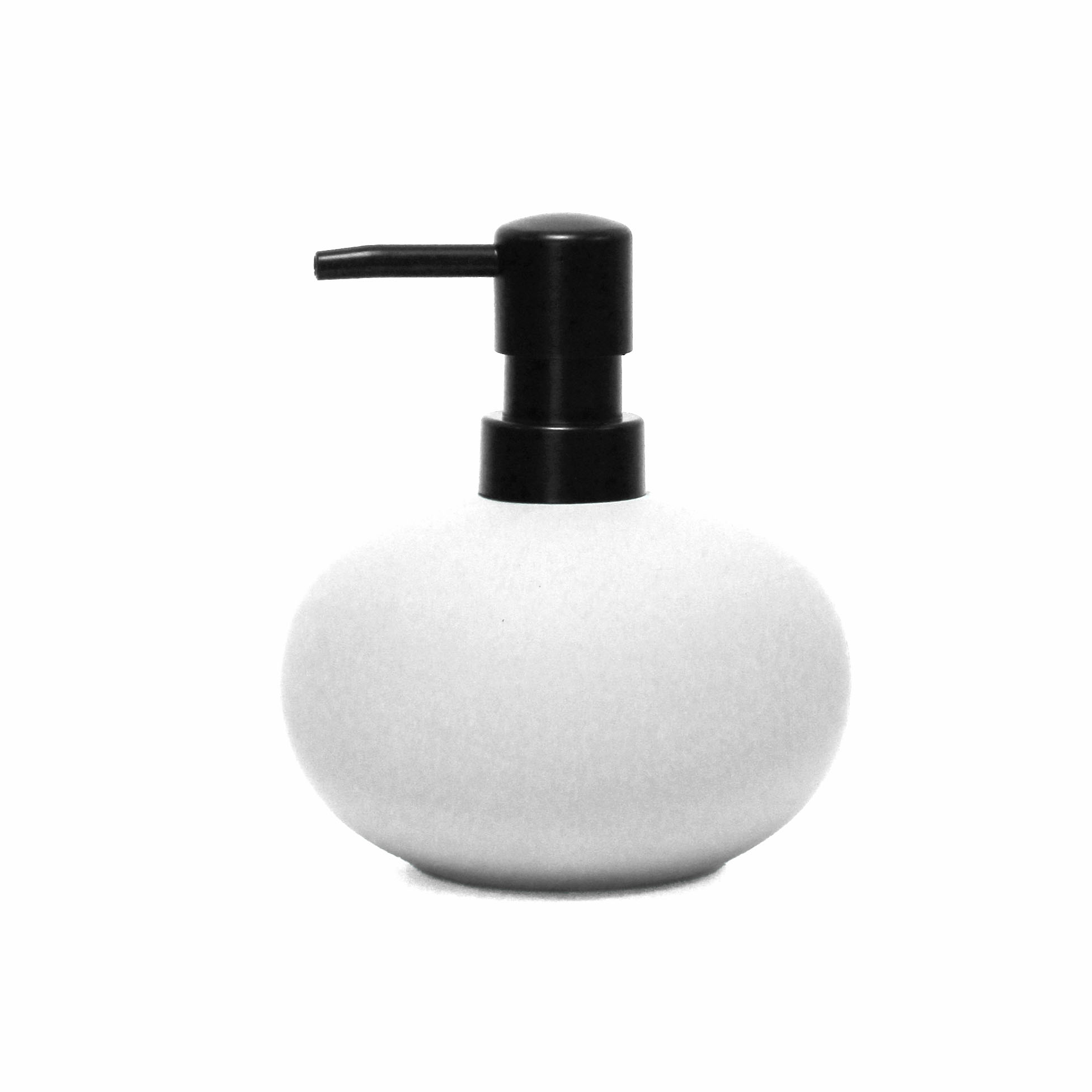Distributeur de savon en gres 12 cm Mambos blanc
