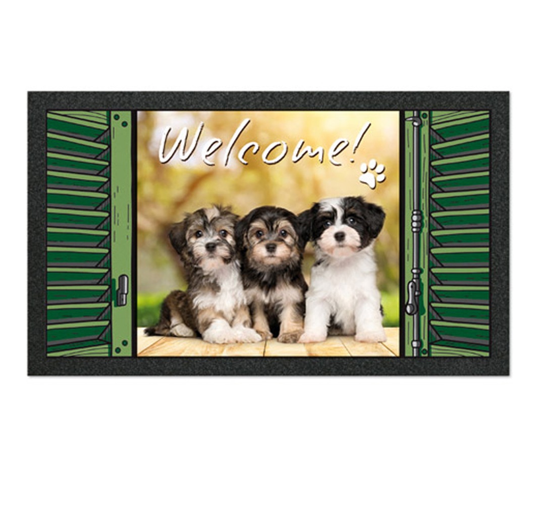 Tapis d'entree Welcome dogs