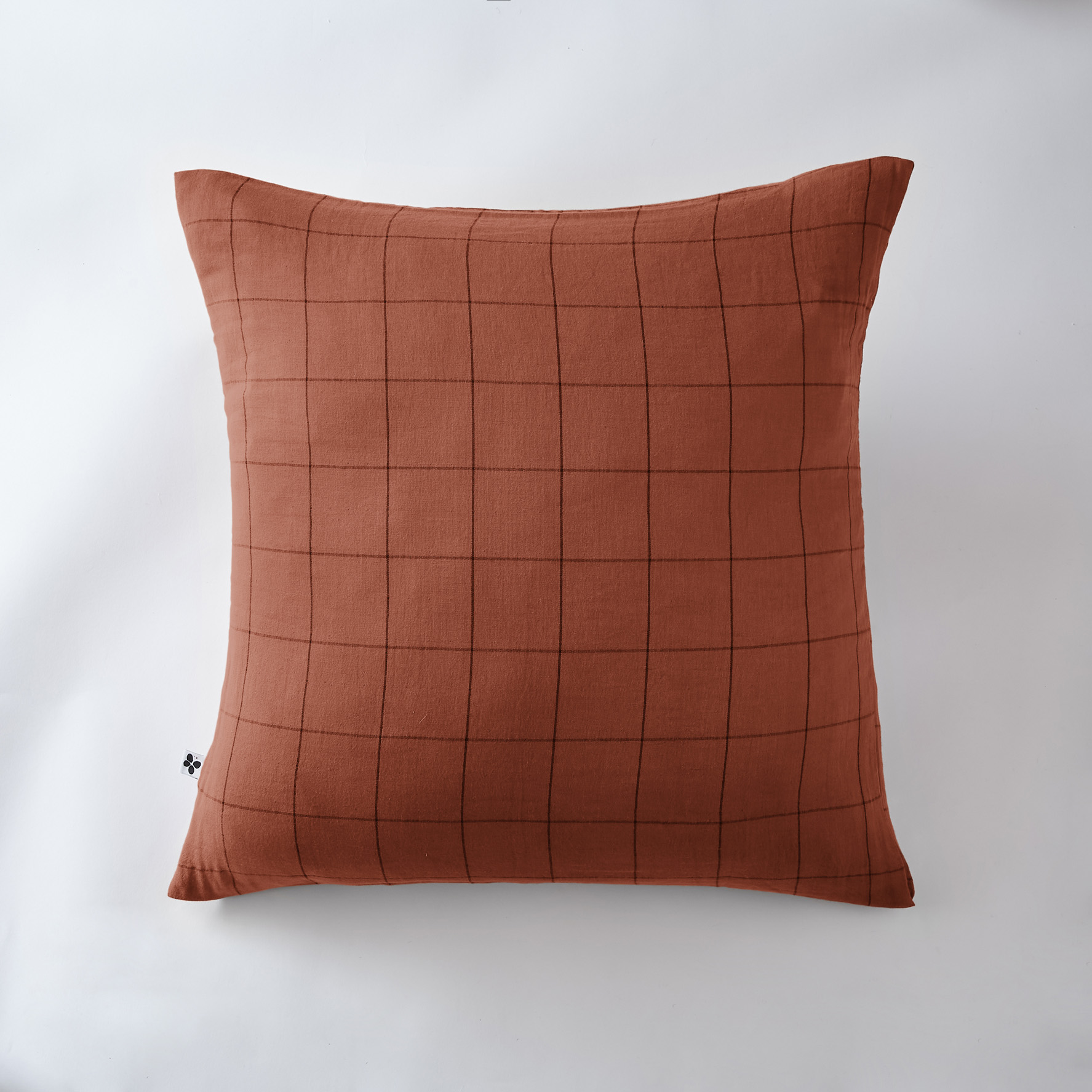 Taie d'oreiller Gaze Coton 60 x 60 cm Gaia Matchs Terracotta