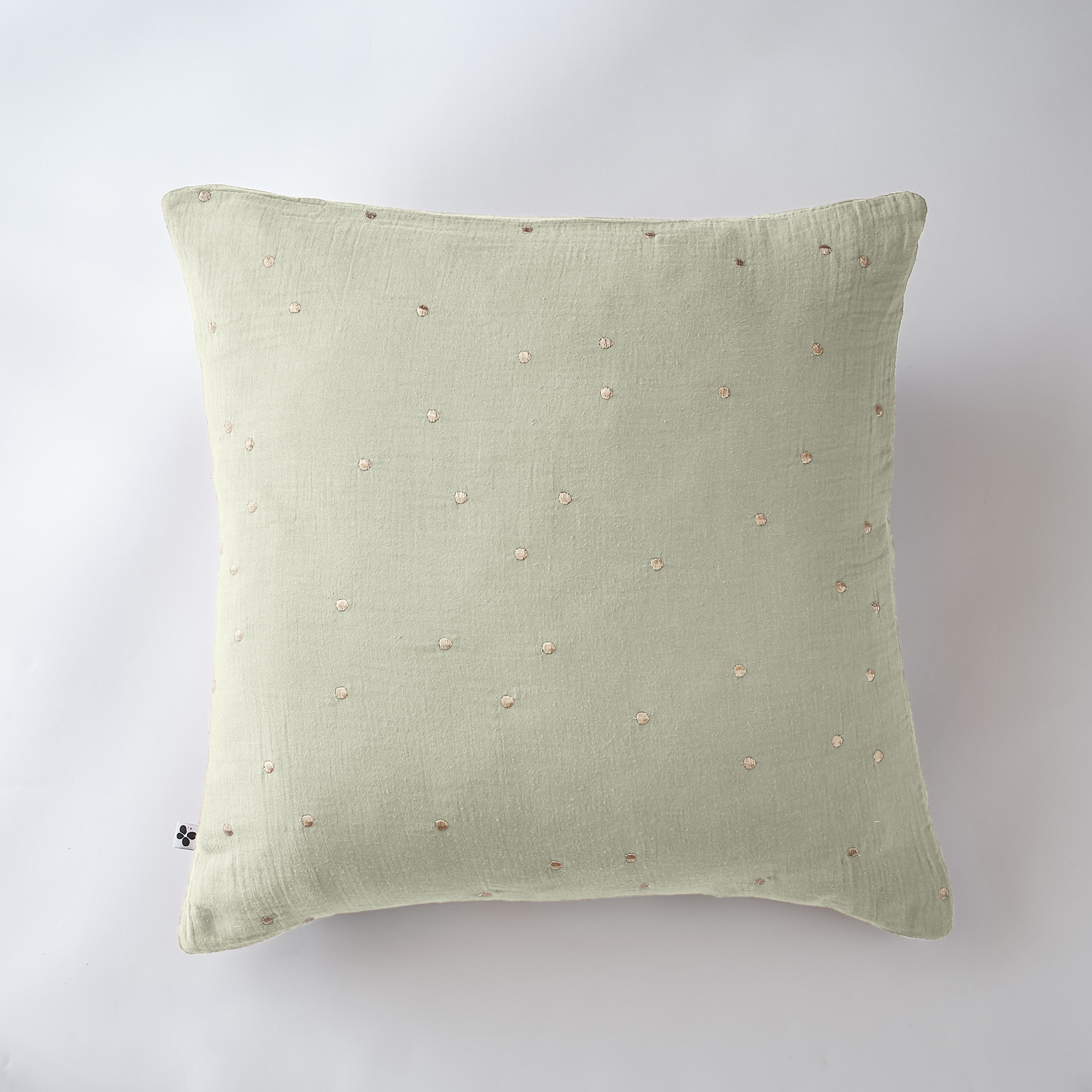 Taie d'oreiller Gaze Coton 60 x 60 cm Gaia Chics Vert d'eau