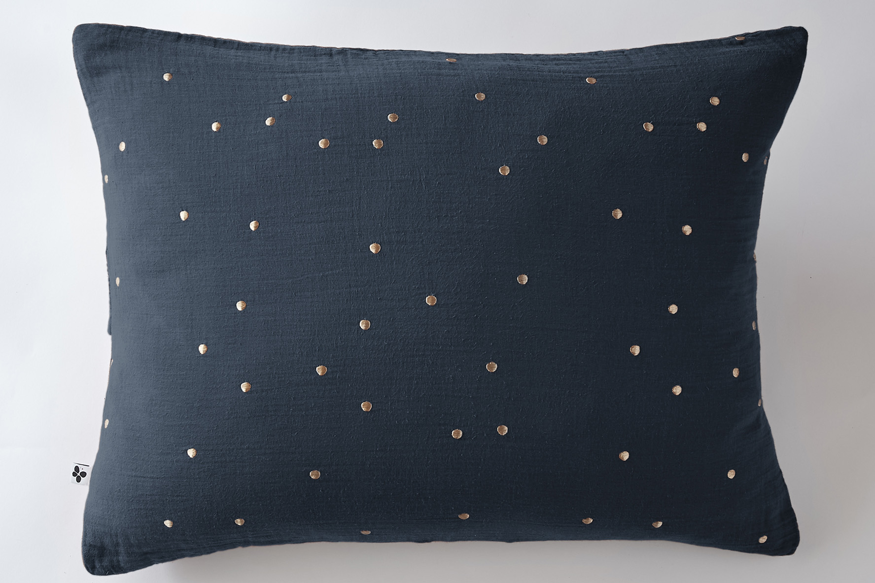 Taie d'oreiller Gaze Coton 50 x 70 cm Gaia Chics Bleu minuit