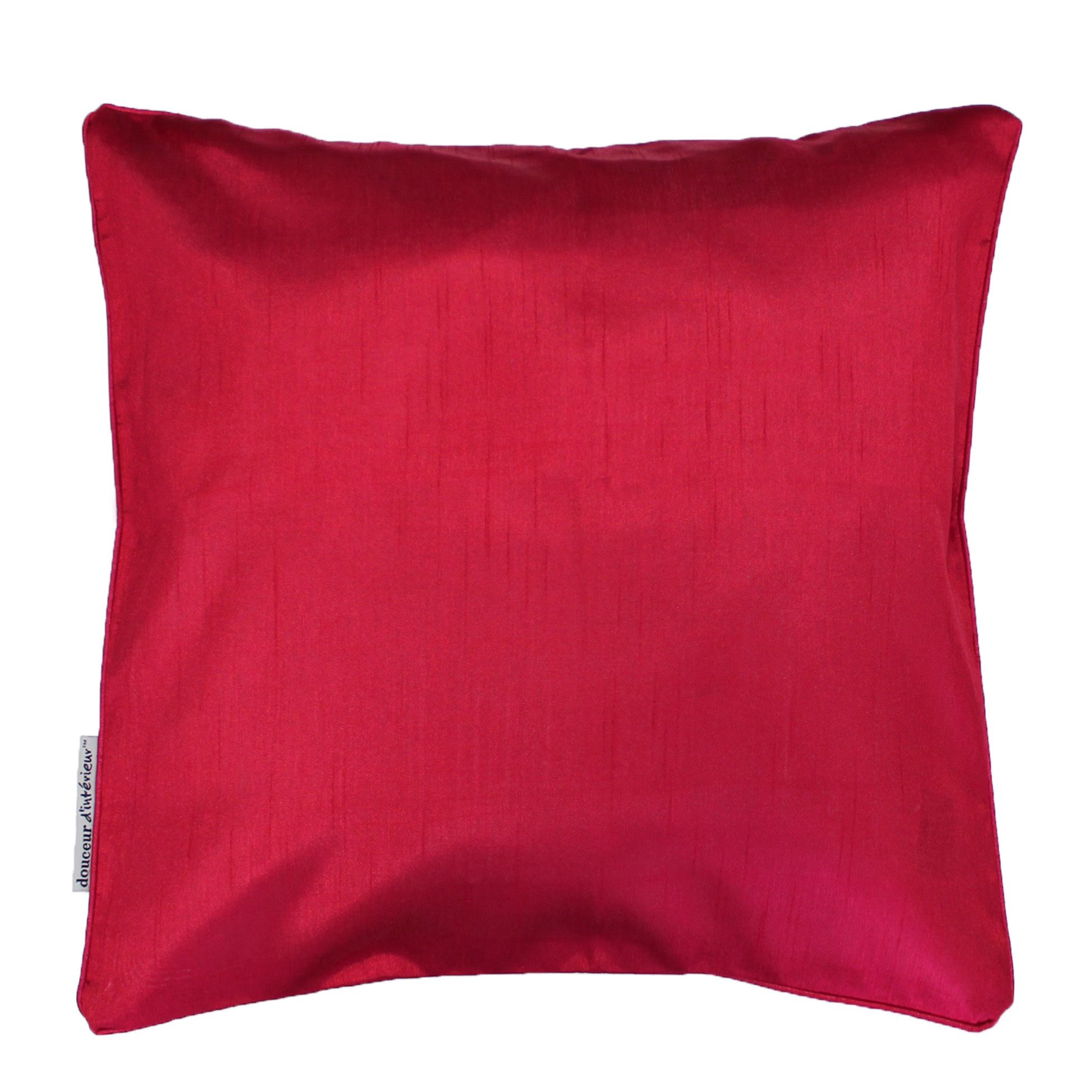 Housse de coussin Polyester Collection Shantung Uni Shana