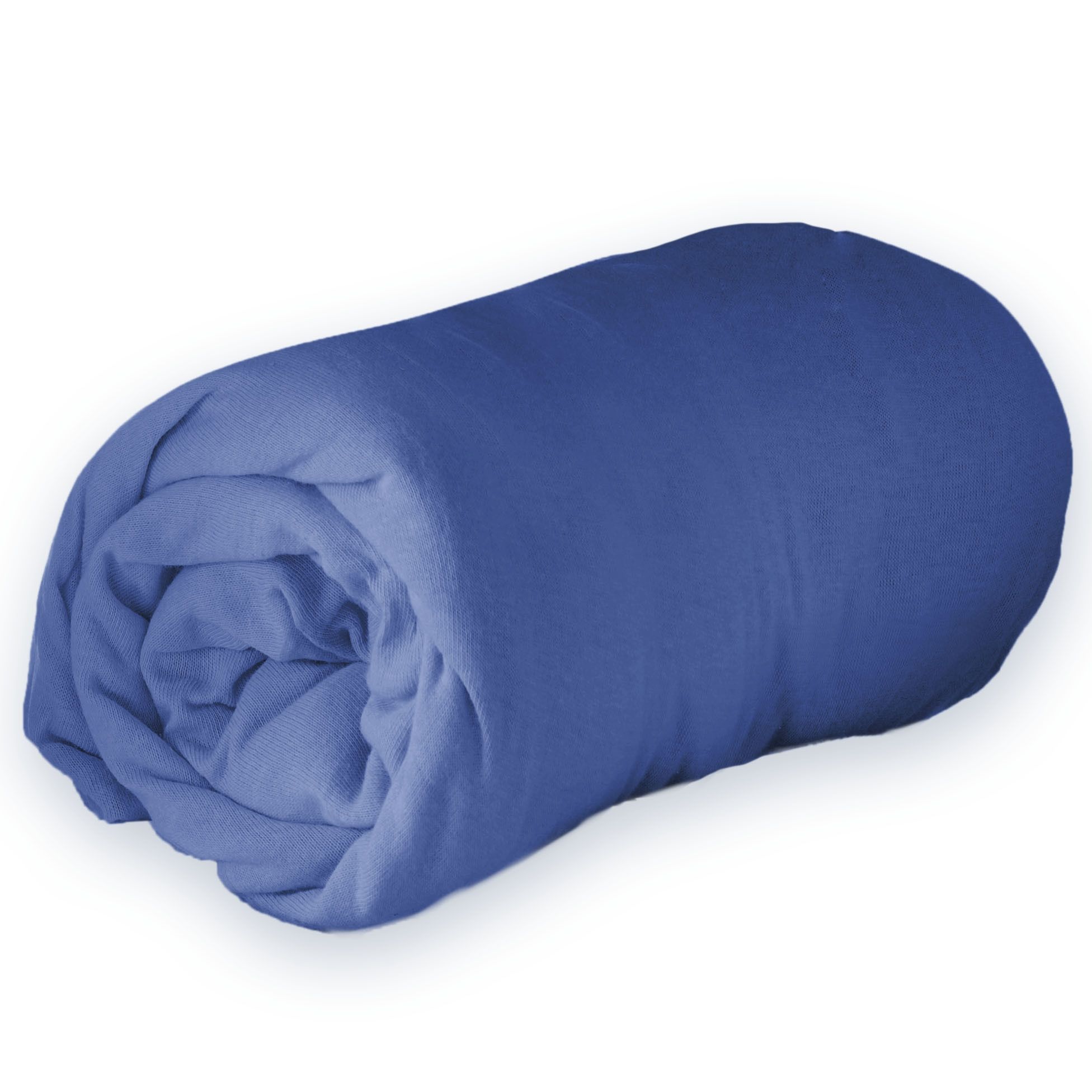 Drap housse Jersey - Bleu  90 x 190 cm