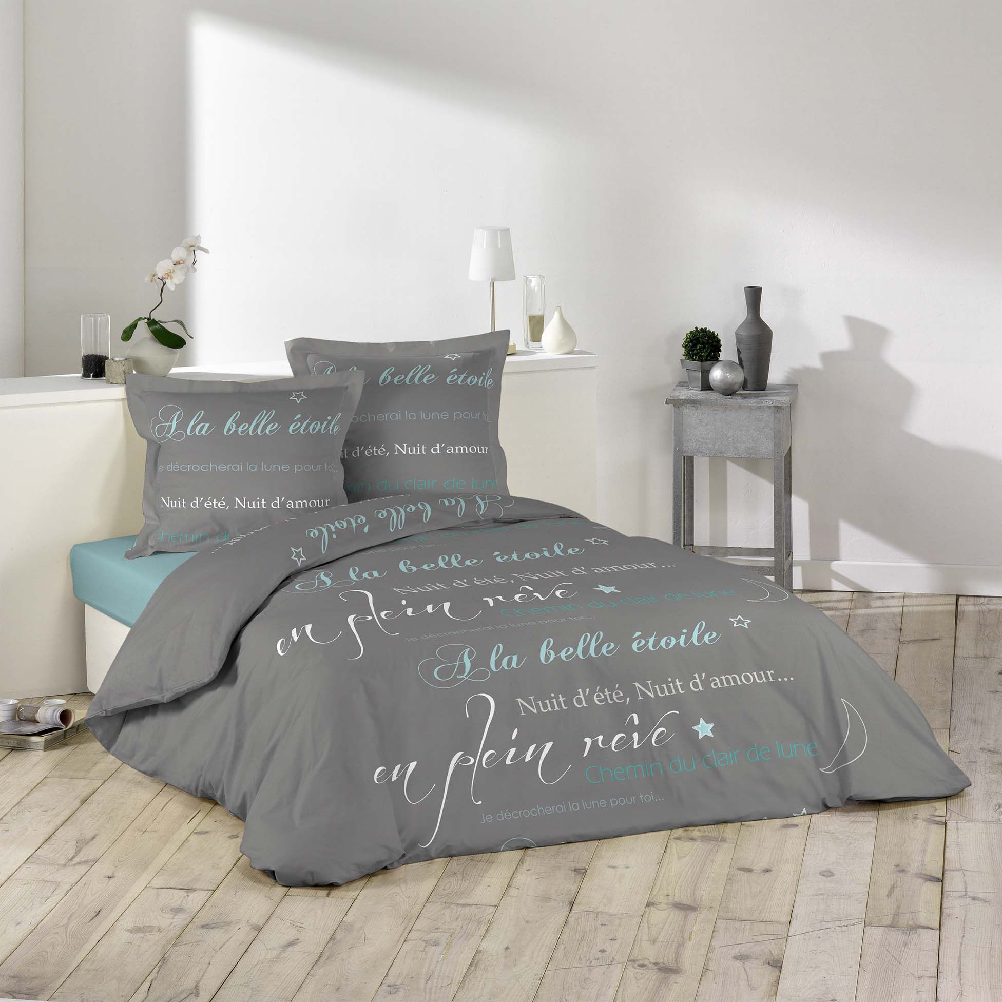 Parure Housse de couette imprime Collection La Belle Etoile