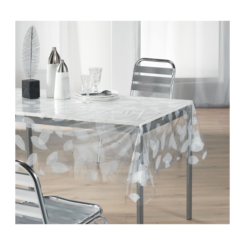A2ZWORLD Nappe PVC Transparente Ronde Ou Rectangulaire - Protection Table Imperméable Lavable