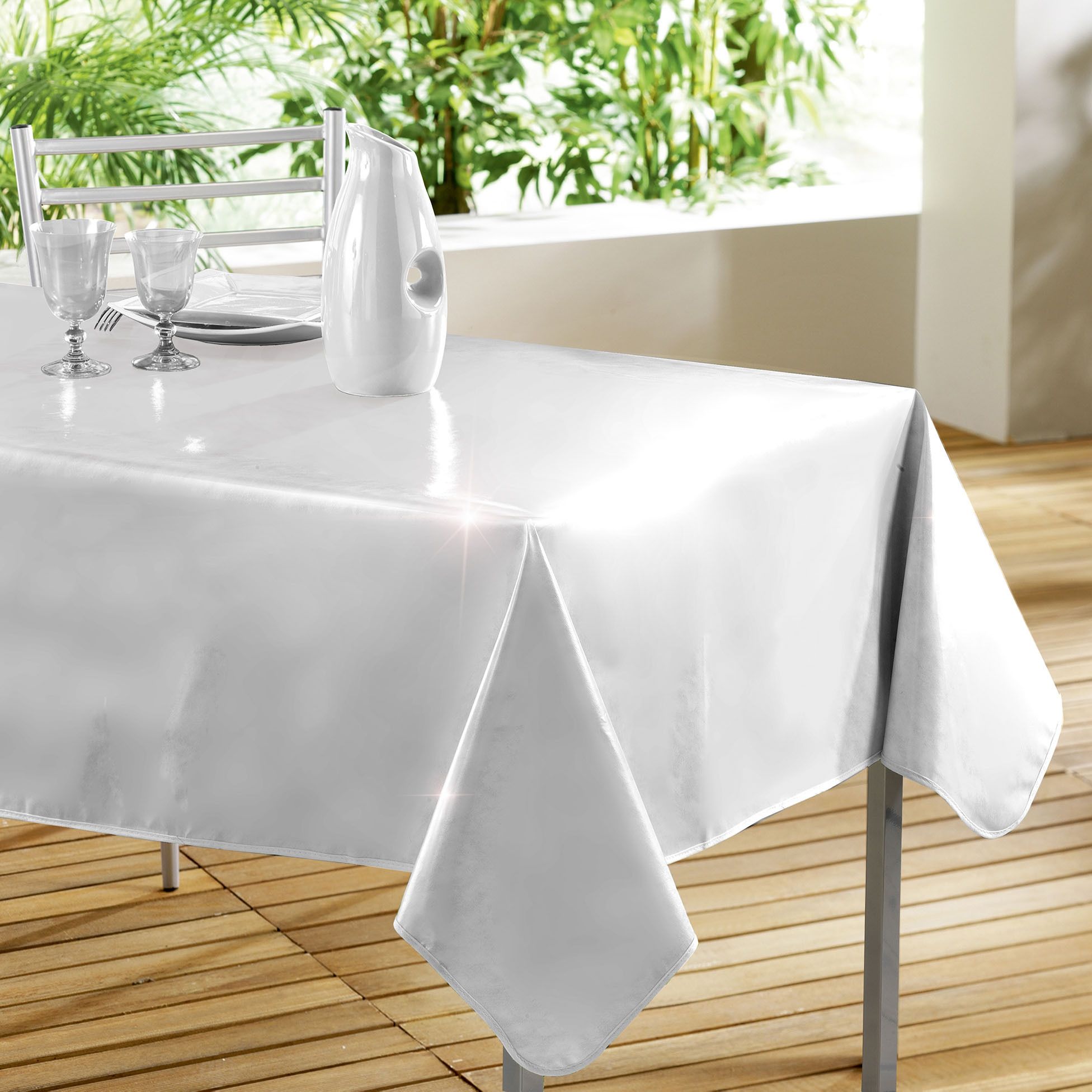Toile Cire Nappe rectangle Collection Glossy laque