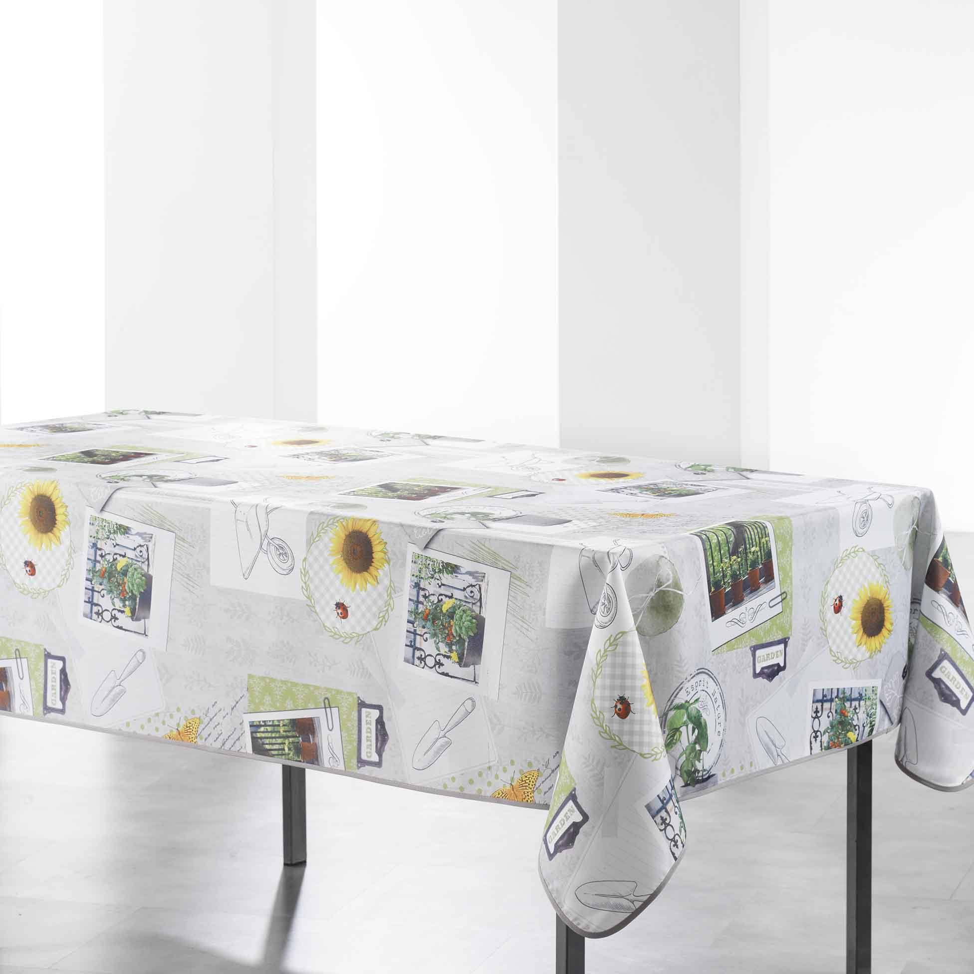 Nappe en polyester imprim Petit Potager