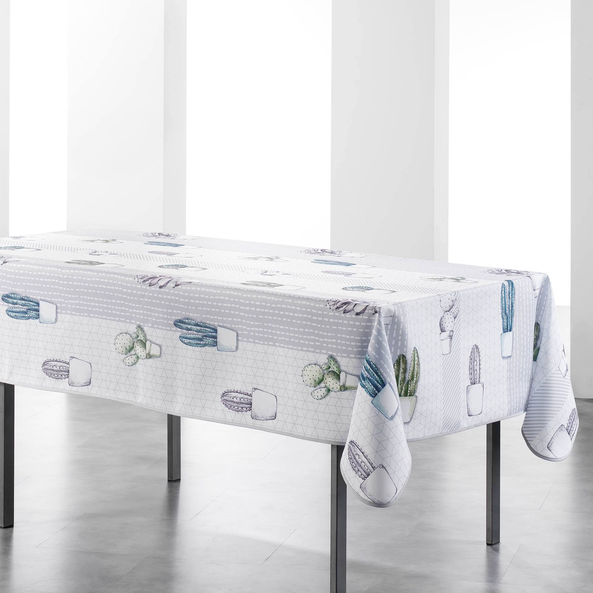 Nappe rectangle polyester Cactus 150 x 240 cm