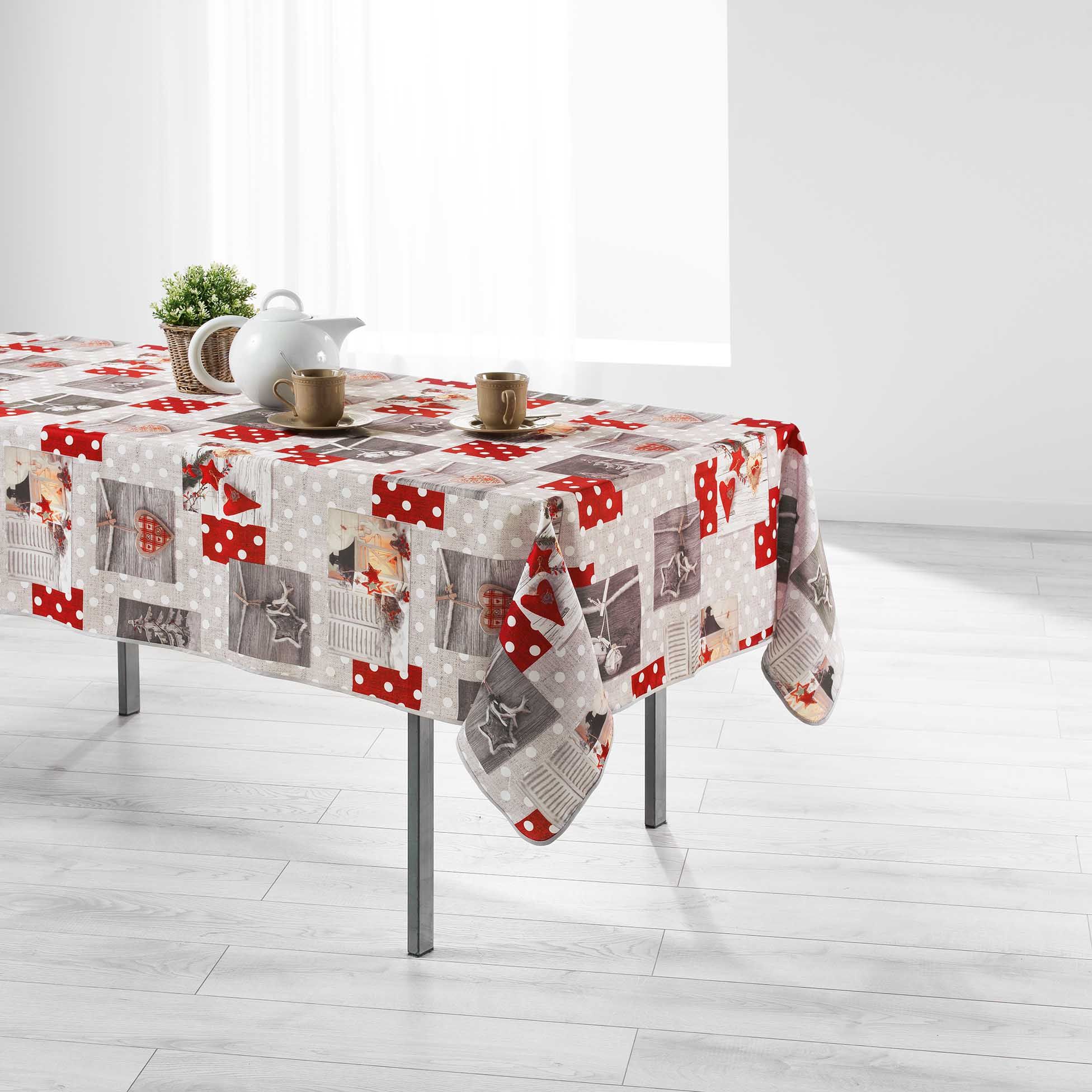 Nappe en polyester rectangle Hiverna 150 x 300 cm