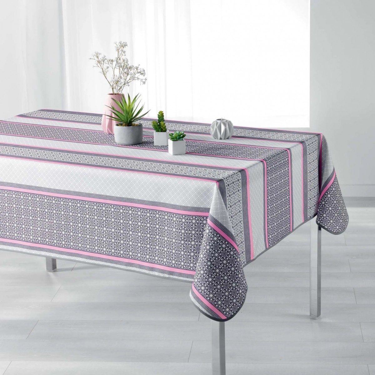 Nappe 140x240cm Feliz rose