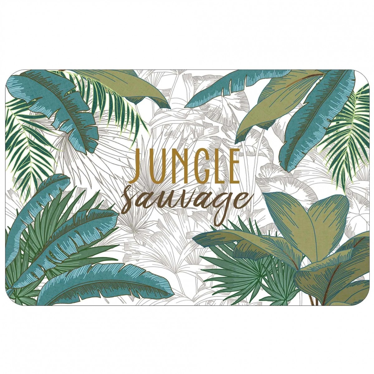 Set de table opaque Jungle sauvage