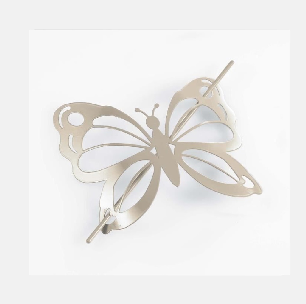 1 Embrasse broche Farfalina taupe