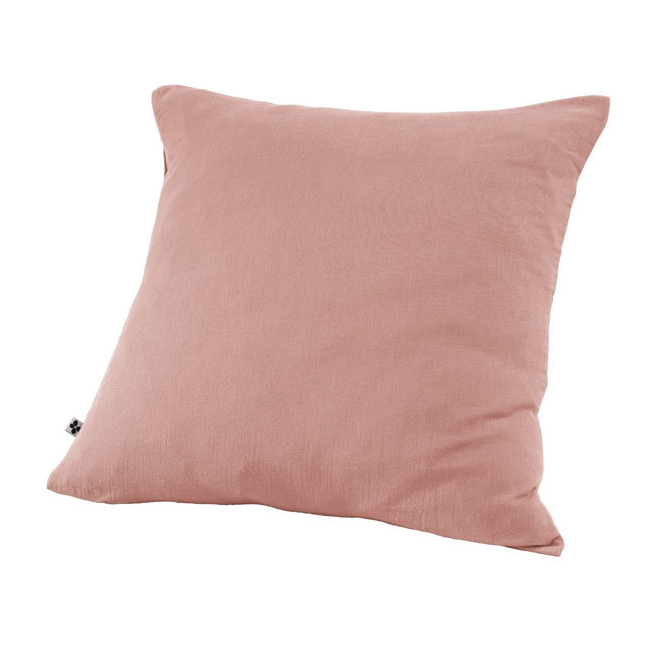 Taie d'oreiller double gaze coton Gaia 60 x 60 cm rose peche