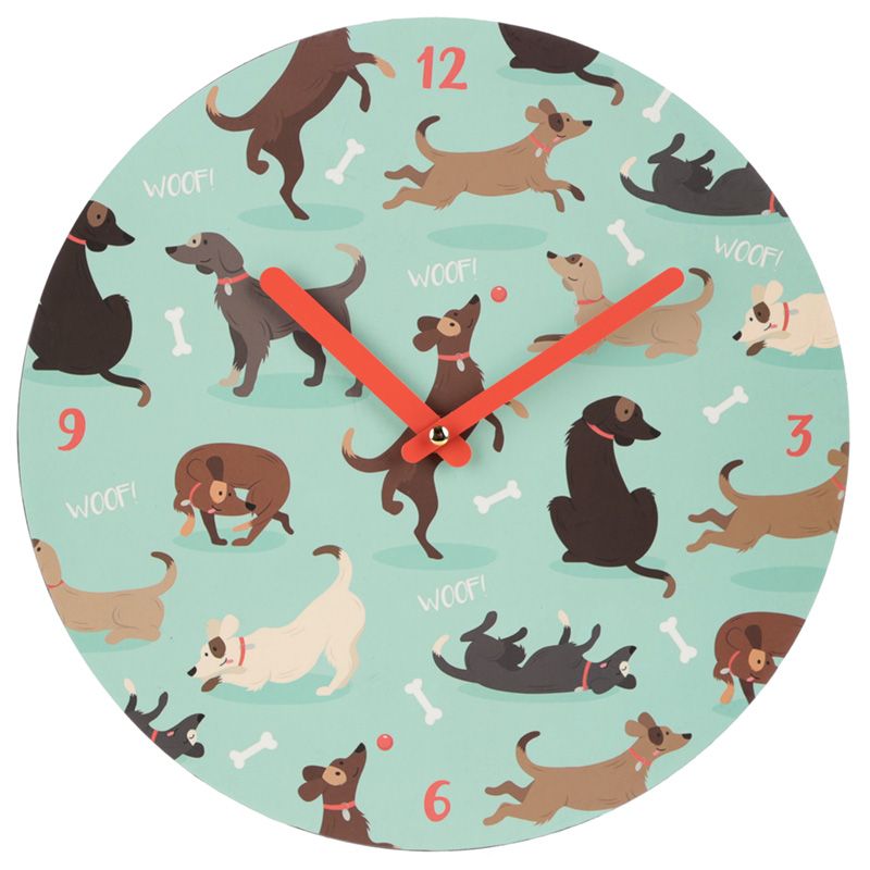 Horloge Woof Les Chiens