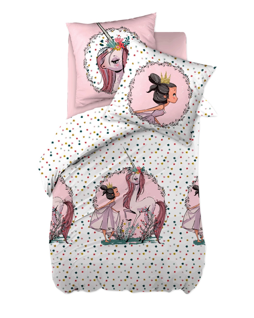 Parure Housse de couette Collection Tendre Licorne Pgase