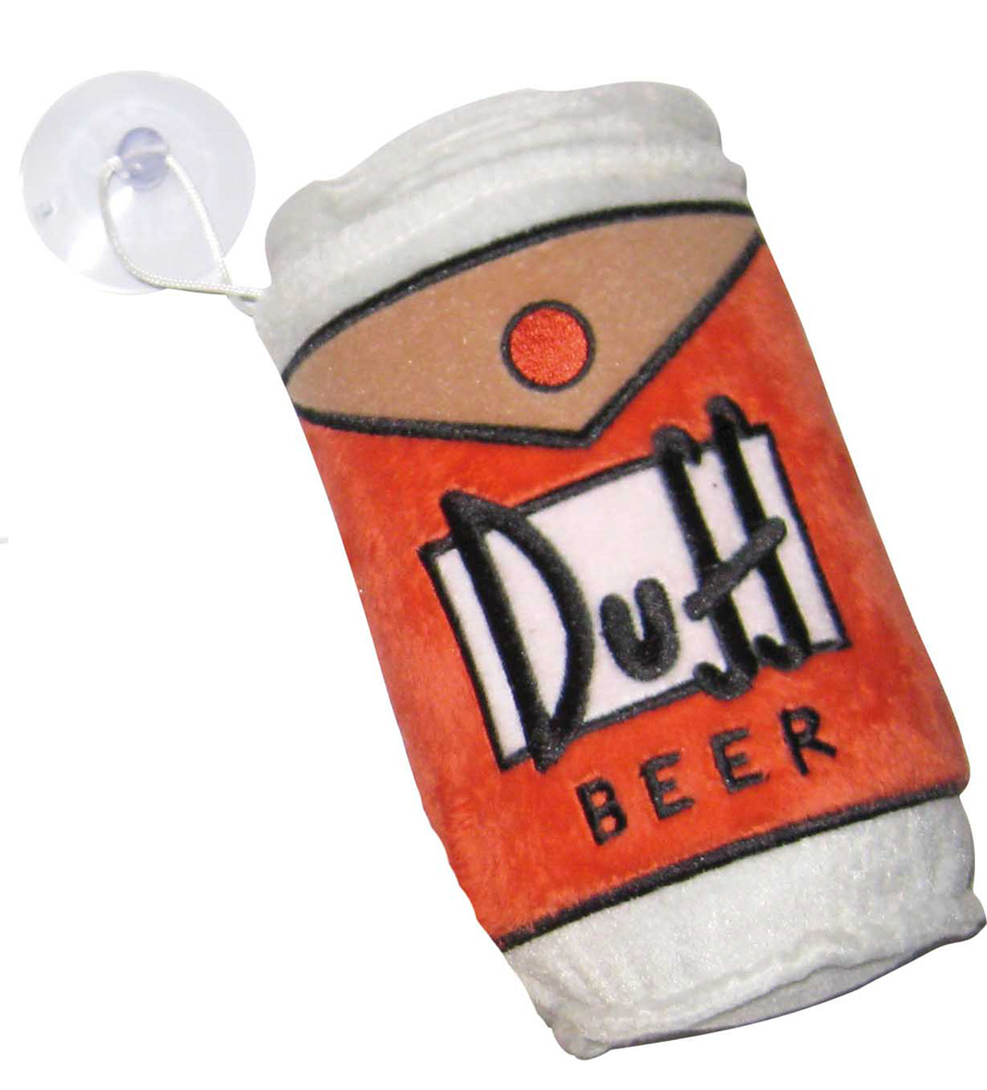 SIMPSONS Mini Coussin avec ventouse Duff Beer 18 cm