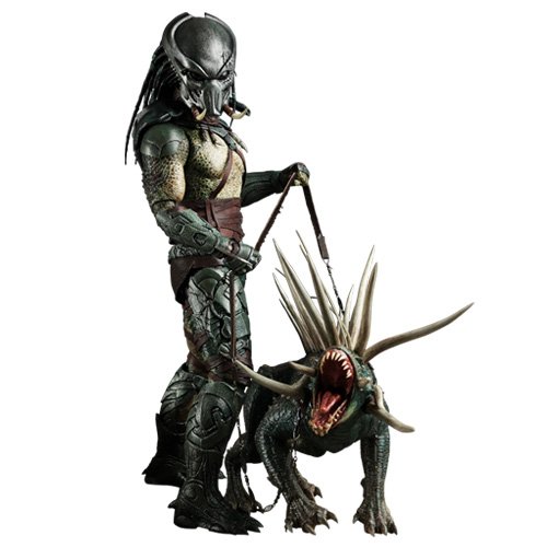 PREDATORS Figurine Movie Masterpiece 1/6 Tracker Predator with Hound 35 cm